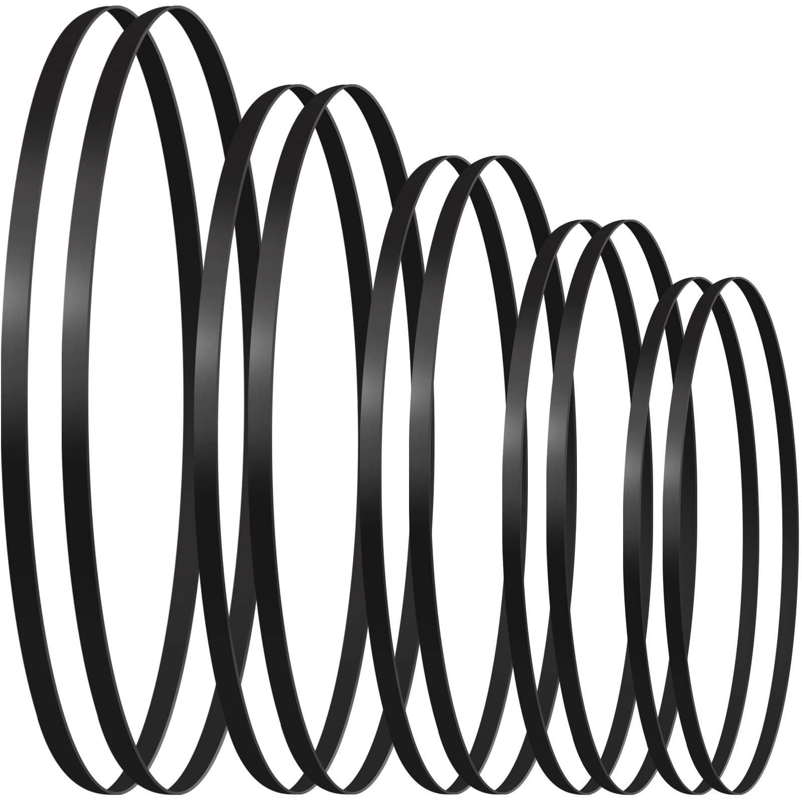 Frienda 10 Pieces Turntable Belt Different Specifications Machine Recorder Rubber Belt for Repair Replacement Maintenance Most Kinds of Belt-Driven Turntables, 5 Sizes