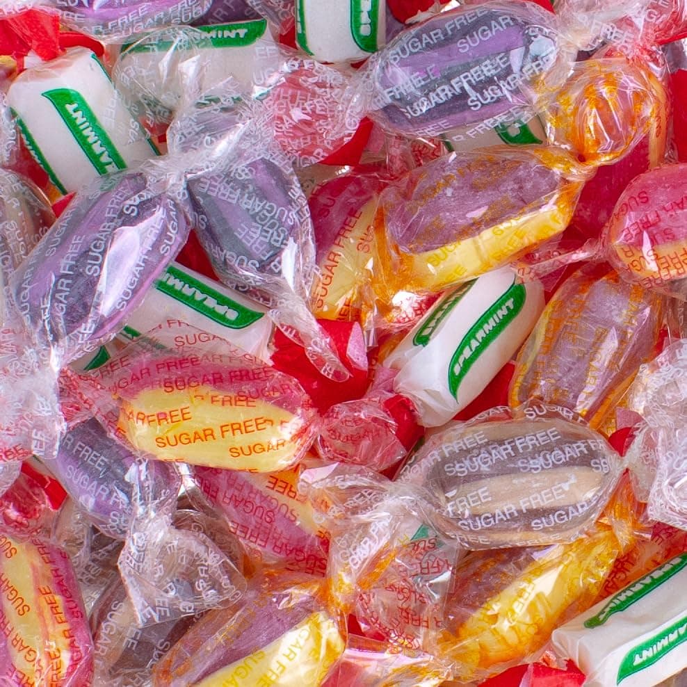 Assorted Sugar Free Boiled Sweets - Wrapped Sugar-Free Boiled Sweets Mix Selection - 1 Kilo Bulk Bag - 1KG - Assorted Sweet Pick and Mix for Parties, Gifts, and Sharing.