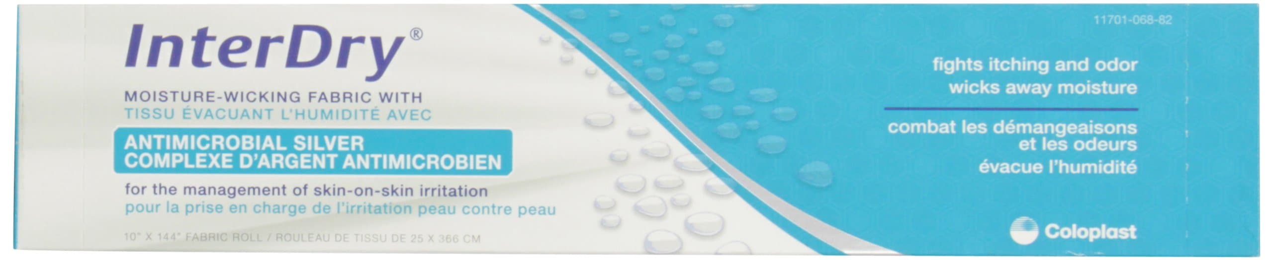 InterDry Ag Sterile Silver Moisture Wicking Fabric Roll 10 x 144 7910 1 EA