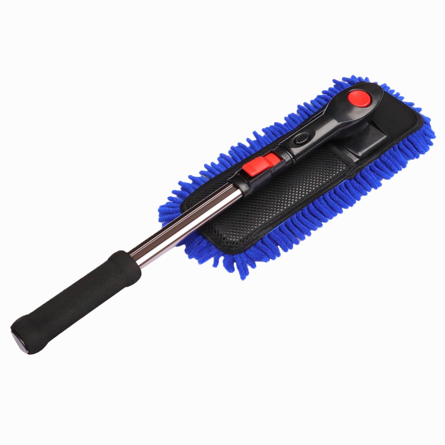 Car Cleaning Wash Brush Duster Microfiber Brush Telescopic Long Handle for Car SUV Caravan Van Window, Scratch-Free, Lint-Free, Extendable