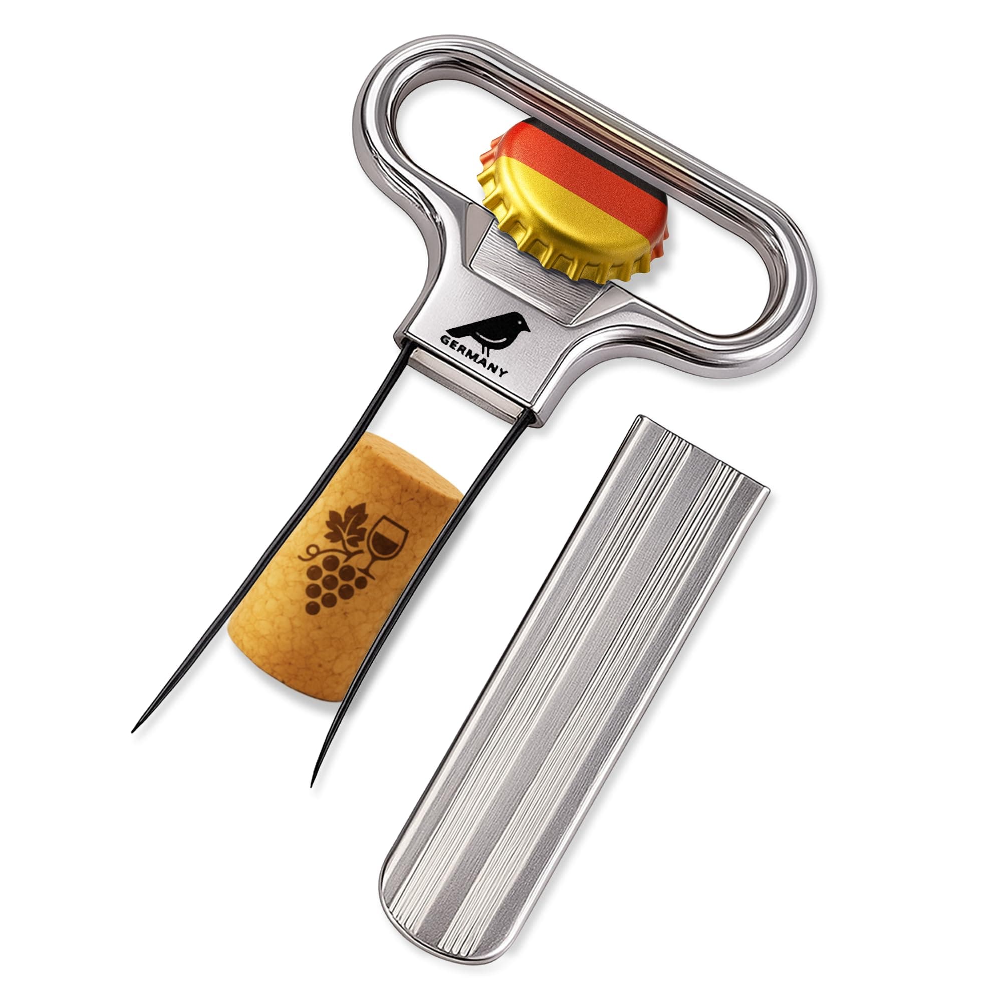 Goldspatz Bottle Opener & Corker Puller "OH-HA" - Made in Germany - #2500C