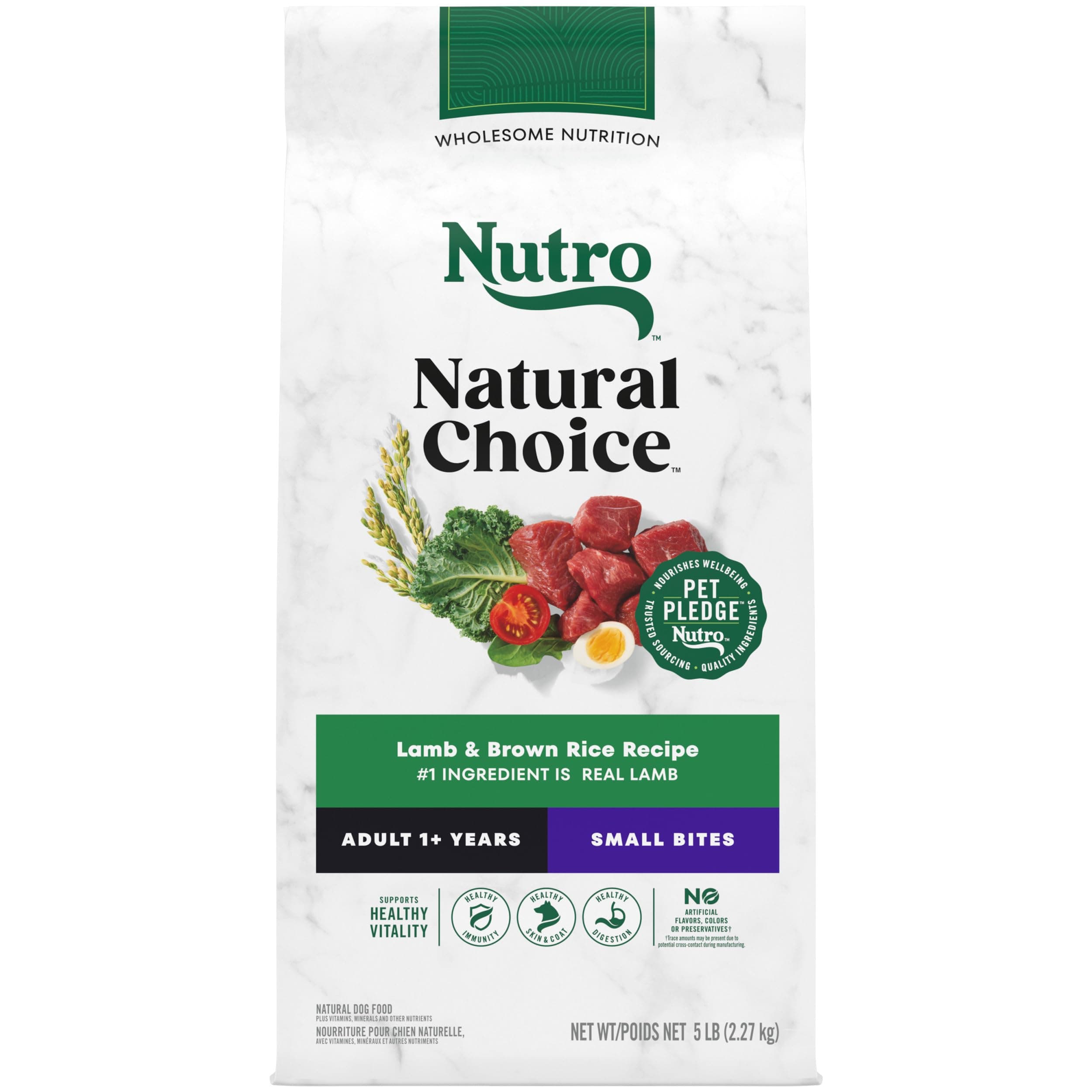 Lamb - Small Bites, 5 lbs, Standard Packaging : NUTRO WHOLESOME ESSENTIALS Adult Dry Dog Food