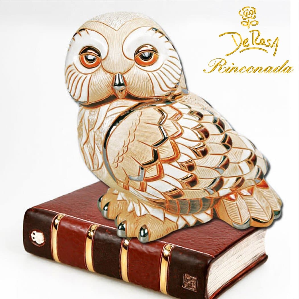 De Rosa RinconadaOwl on book Figurine