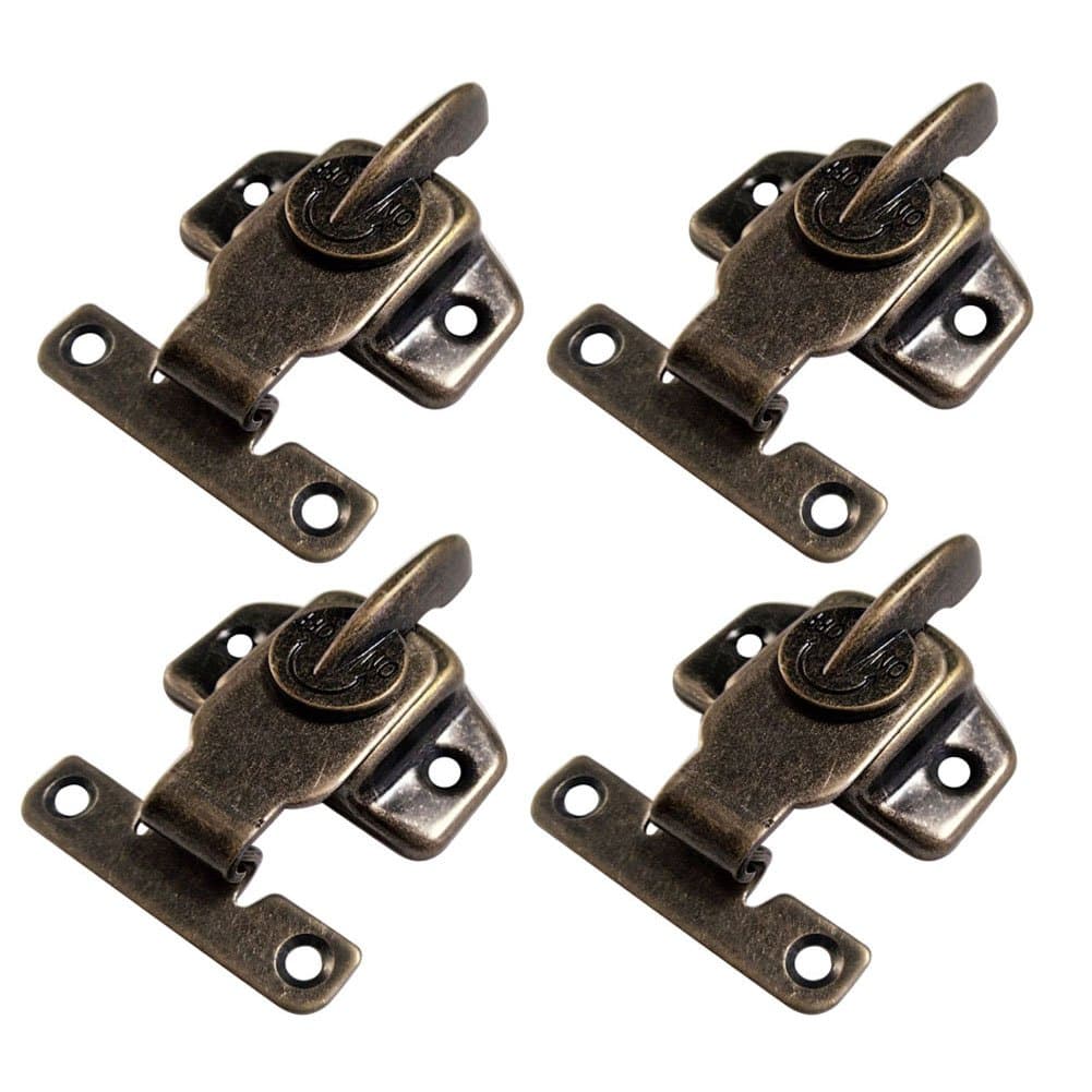 4 Pcs Metal Table Locks - Dining, Extension & Conference Tables (Bronze) with Buckles Connectors