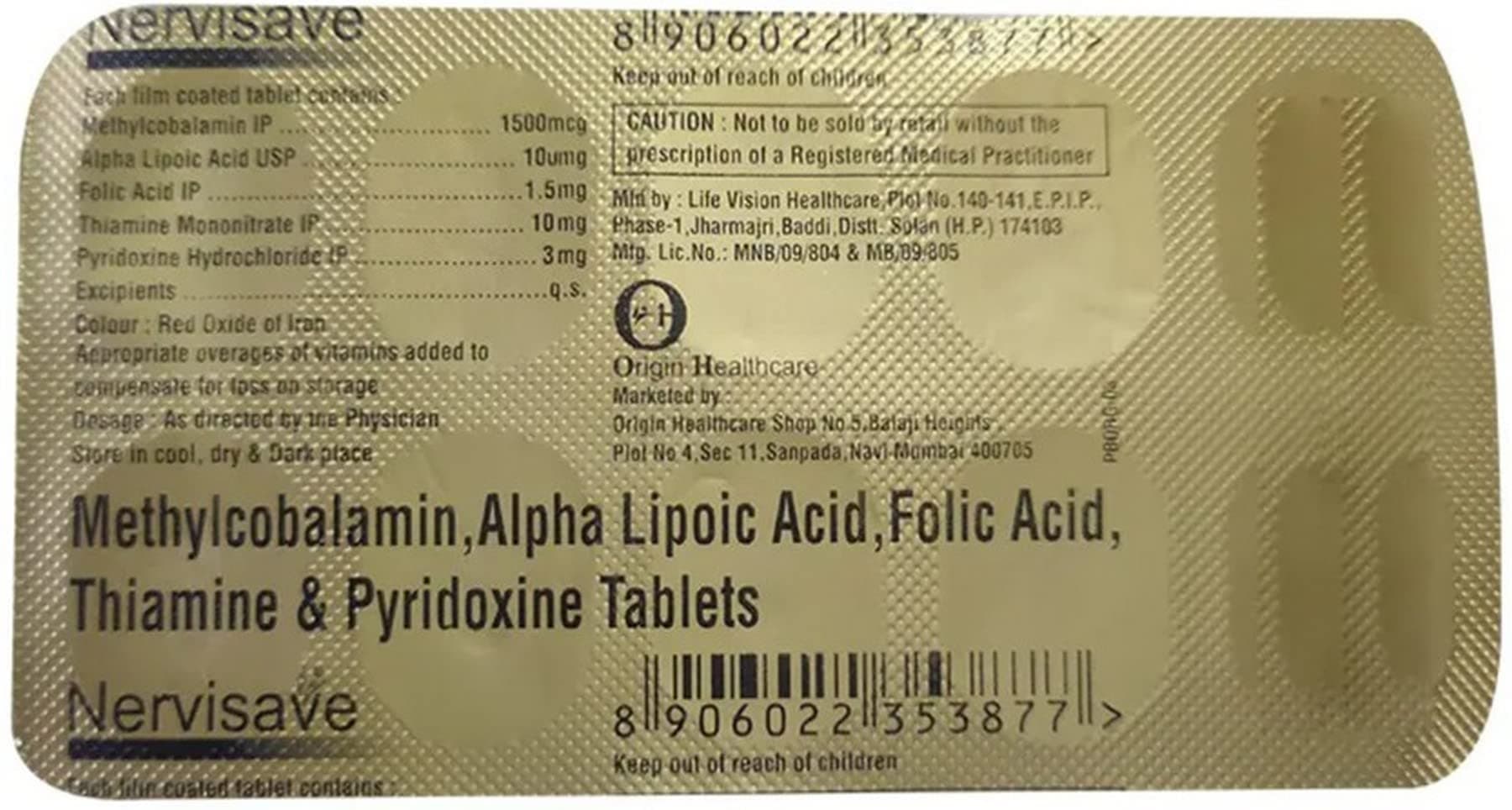 NERVISAVE - Strip of 10 Tablets