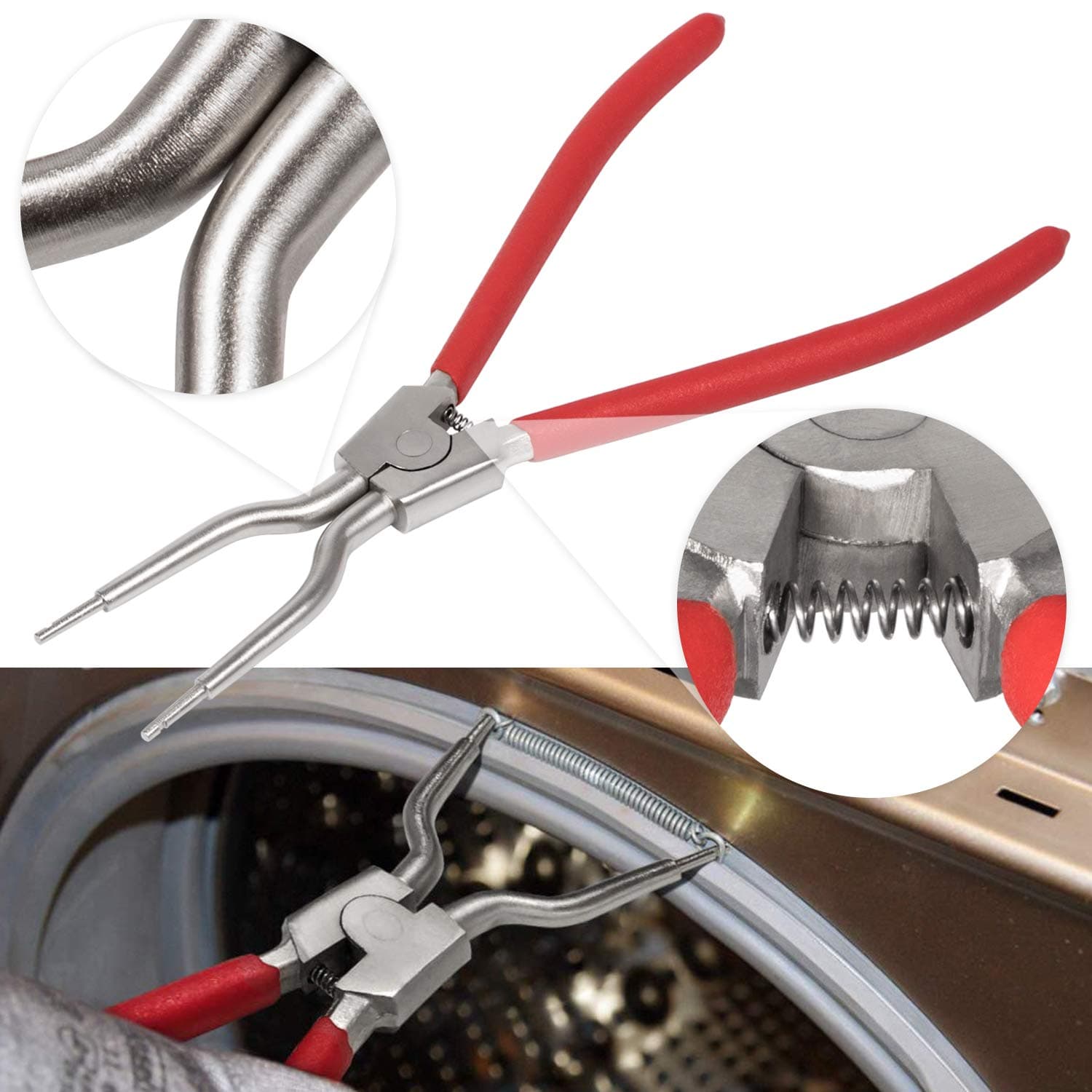 E-cowlboy 383EER4004A/383EER4001A Washing Machine Inner/Outer Spring Expansion Tool Washer Door Boot Seal Clamp Ring Removal Tool For 4986ER0004F/B/G, LG, Samsung, Kenmore, Whirlpool