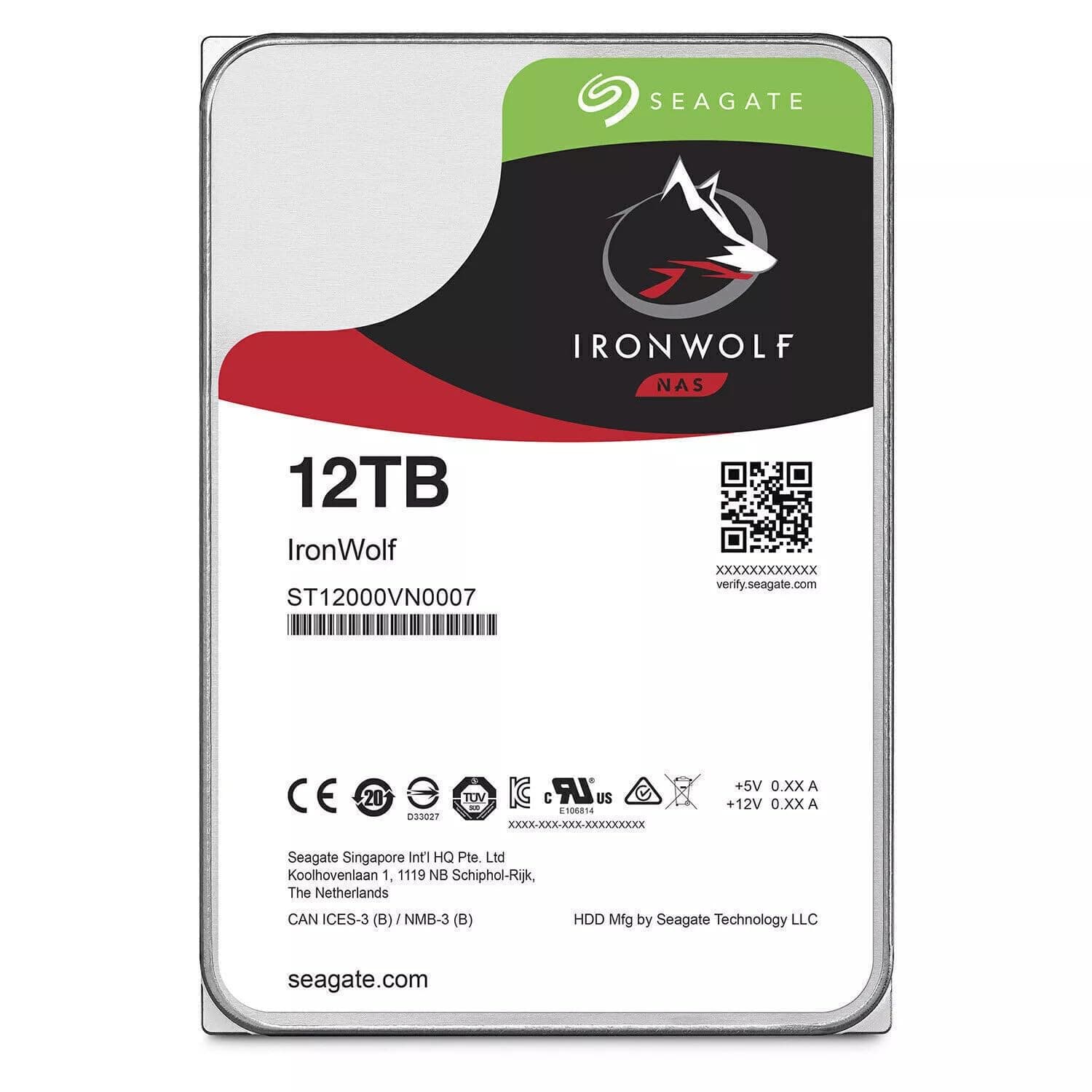 Seagate IronWolf 510 SSD, 1.92TB, Internal SSD, NAS, M.2 PCIe, for Multibay RAID System Network Attached Storage (ZP1920NM30001)