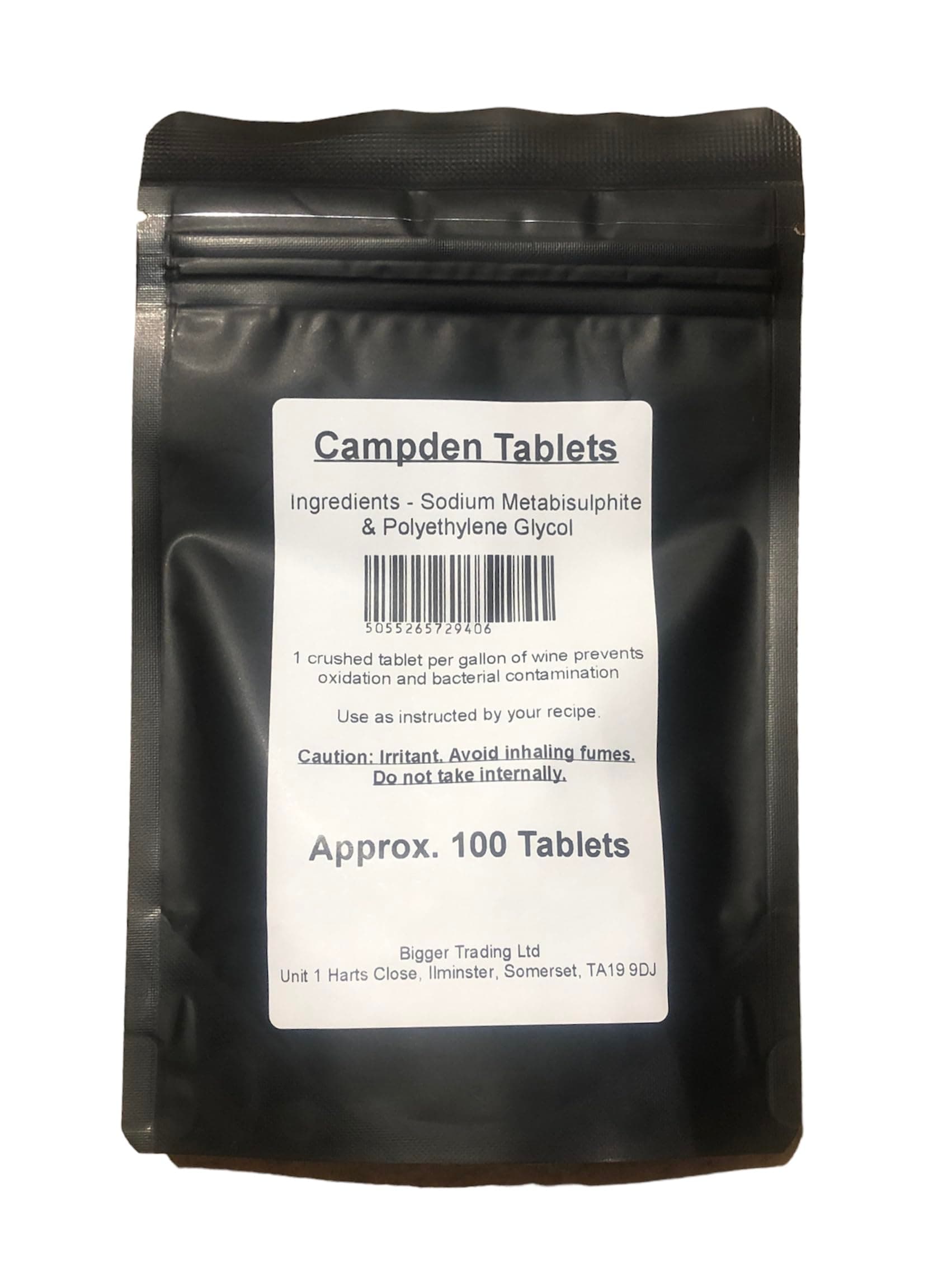 Campden Tablets - Pack of 100 (Approx.) Supplied in a Heavy Duty resealable Pouch with Tamper Proof Seal
