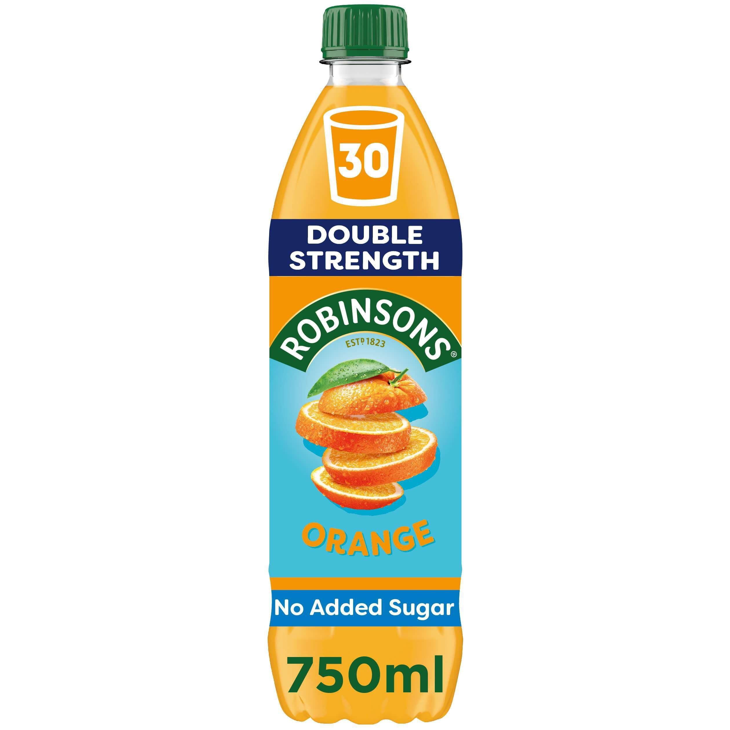 Robinsons Double Strength Orange No Added Sugar Squash 750ml