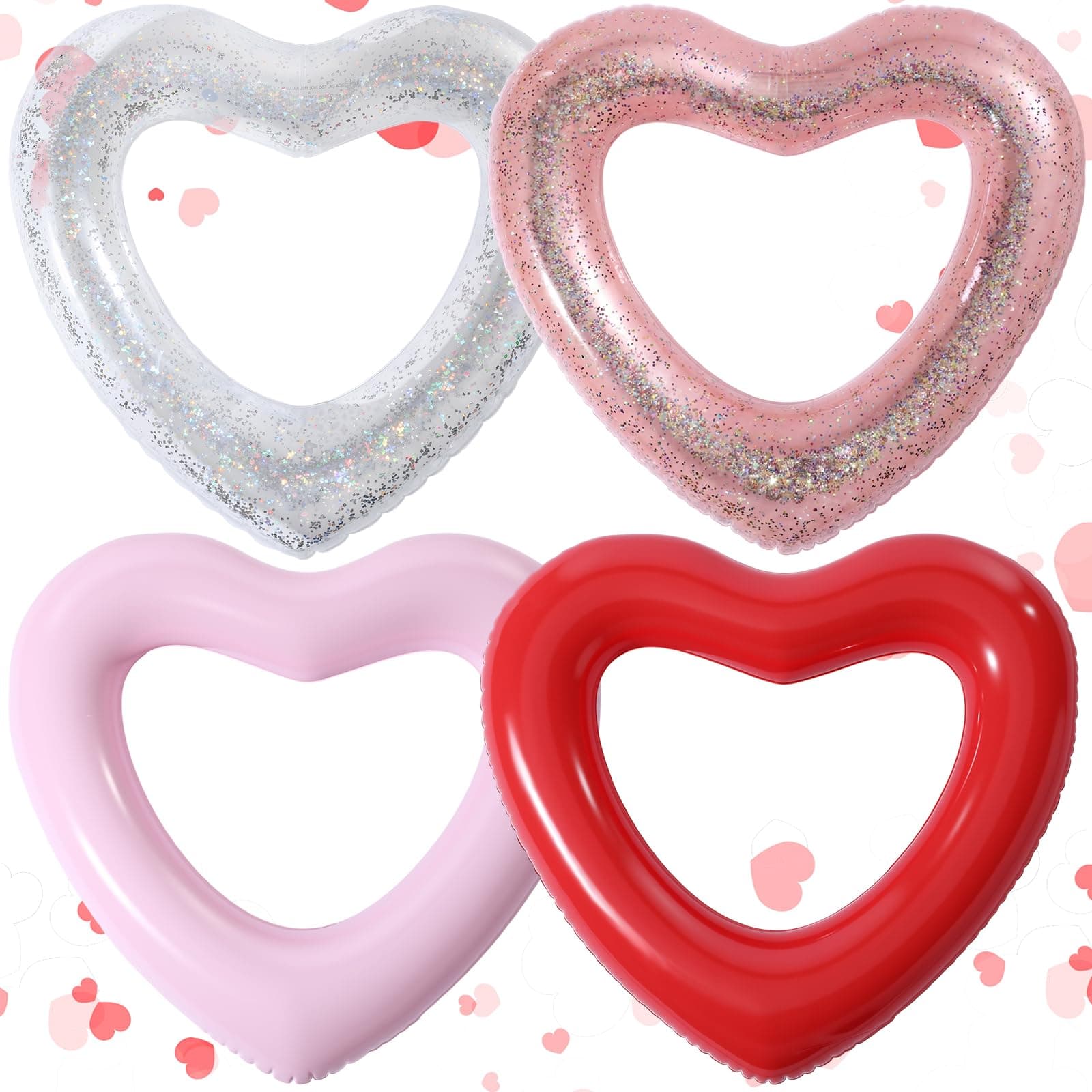 Zhanmai Inflatable Pool Floats Bachelorette Floaties Bulk Inflatable Swim Rings Adults Inner Tube for Beach Swimming Holiday Wedding Party Decor