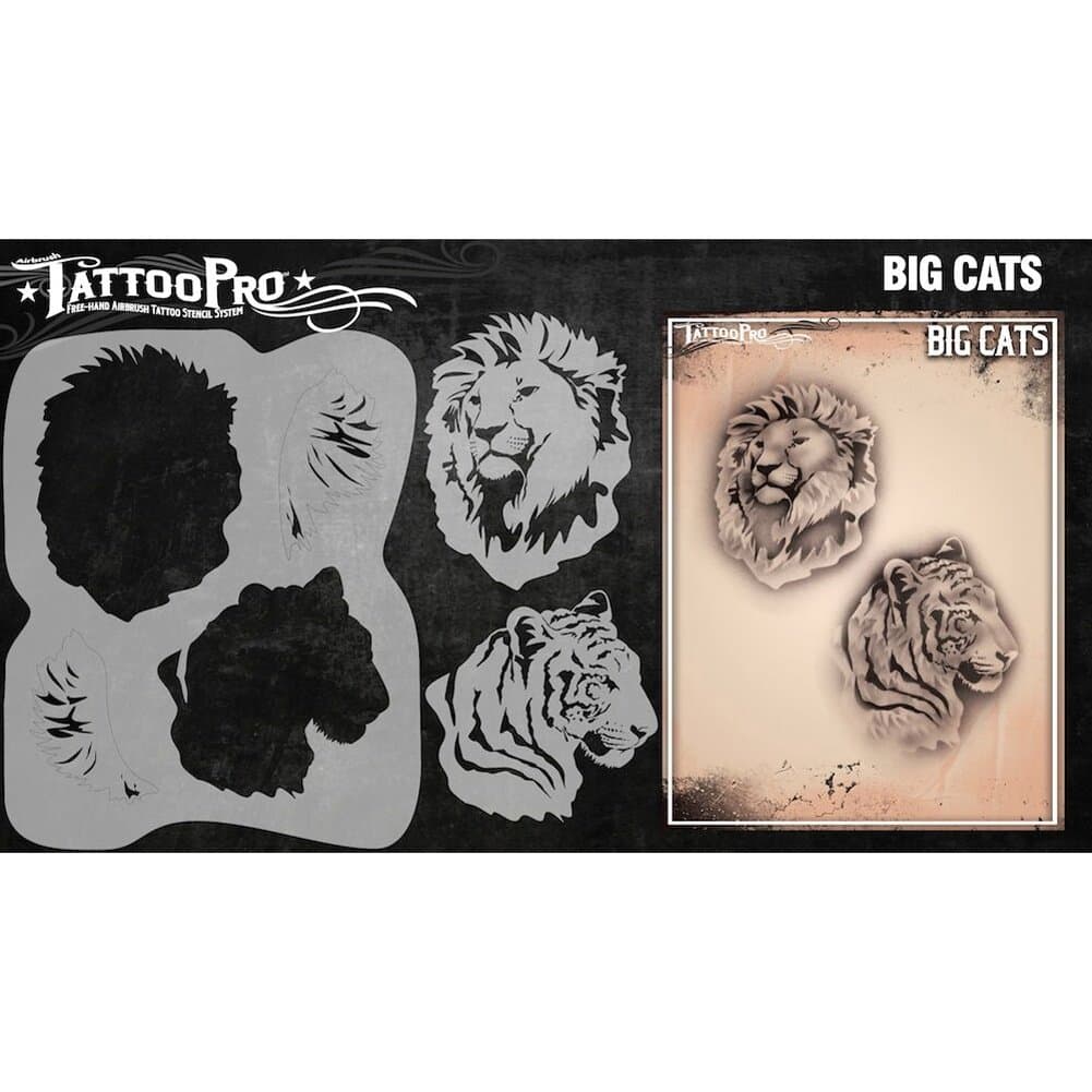 Tattoo Pro Stencils Series 3 - Big Cats