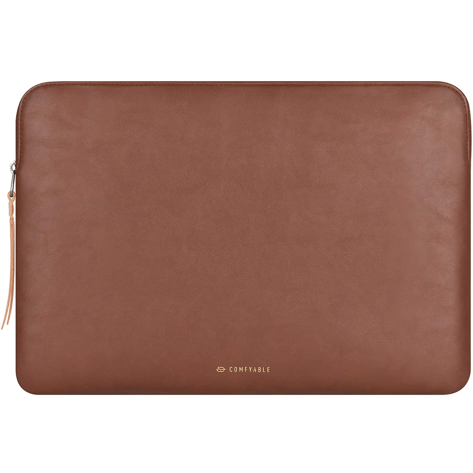 Comfyable Slim Protective Laptop Sleeve Compatible with 13/13.3/14 Inch MacBook Air & MacBook Pro, Mac Travel Case, Laptop Pouch, Slim PU Leather Cover M5/M4/M3/M2/M1 2025-2021, Brown