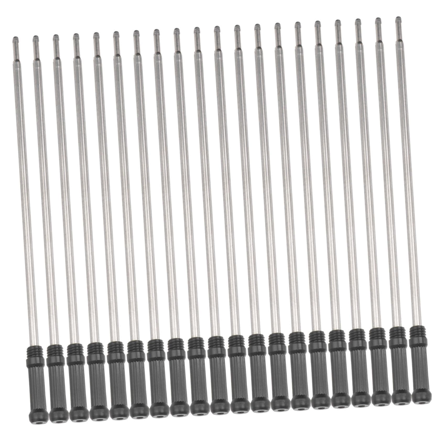 Angoily20Pcs Double Ended Rotating Ballpoint Pen Refills Black Ink Fine Point Compatible with Various Ballpoint Pens Design