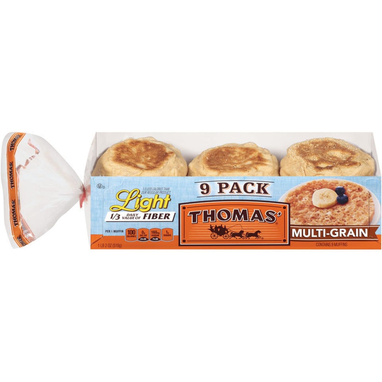 English Muffins - Multi-Grain - 18 oz. - 9 pk.