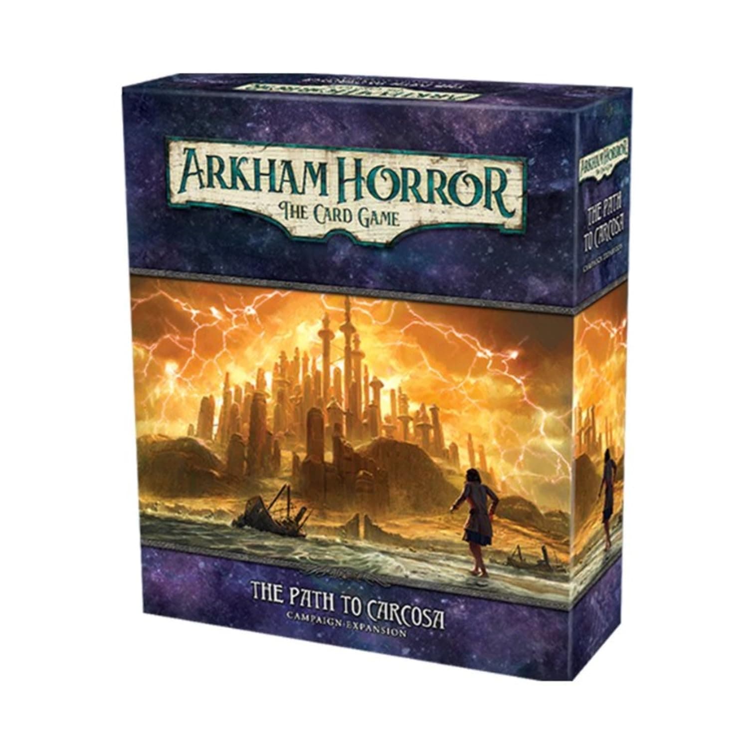 Asmodee Arkham Horror The Card Game The Path to Carcosa CAMPAIGN EXPANSION - Embrace the Madness, Lovecraftian Cooperative LCG, Ages 14+, 1-4 Players, 1-2 Hour Playtime