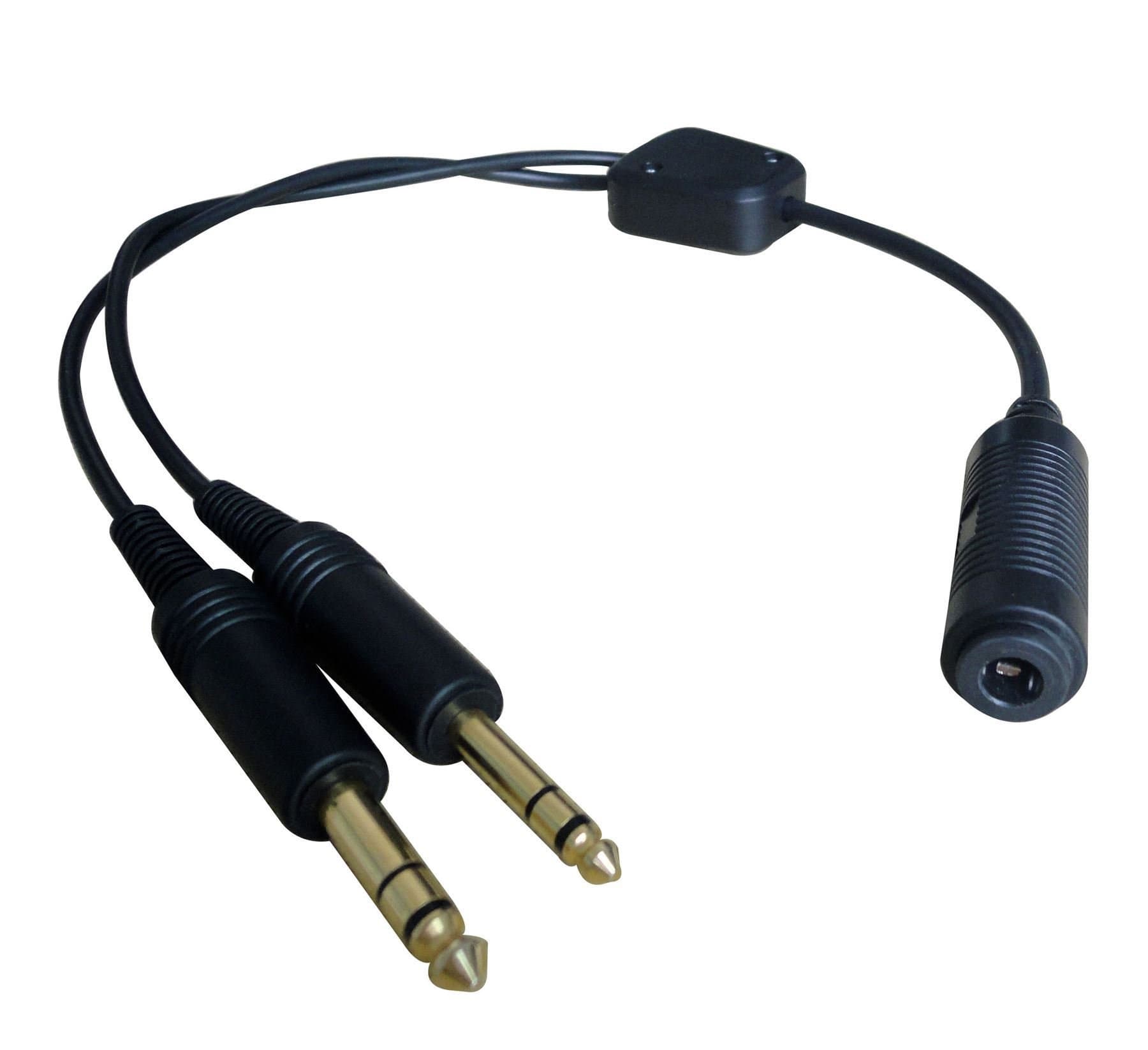 CRAZEDpilot Helicopter Plug to GA Fixed Wing Aircraft Cable Adapter