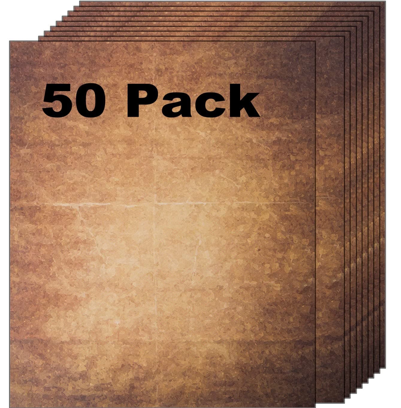 50 Pirate Scrolls Vintage Paper | Burned Edge Aged Paper | For Creating Treasure Map, Timeless Writing, Drawing, Scrapbooking Projects | Ink Jet and Laser Printer Friendly | 8.5 x 11 Inch (50 Sheets)