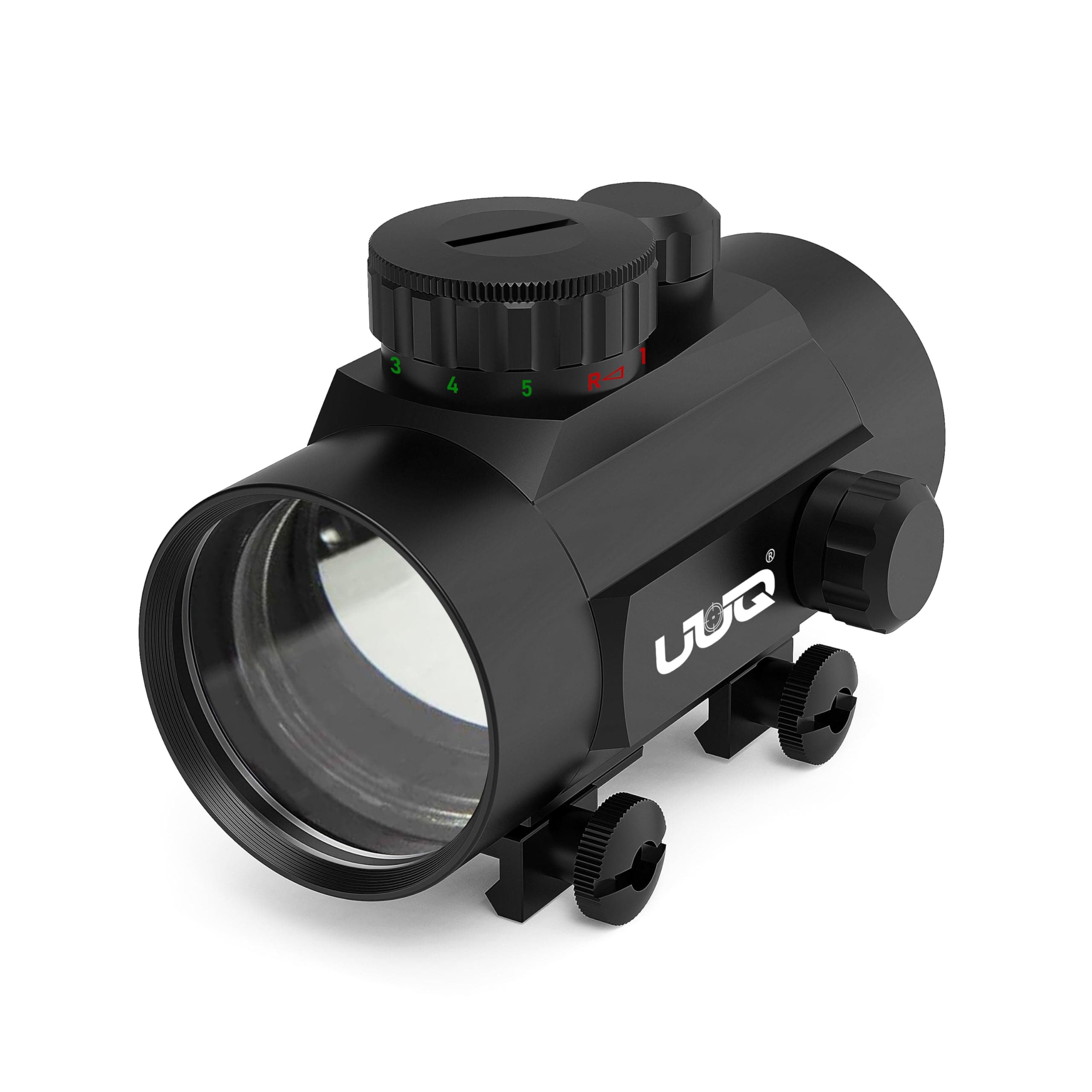 UUQ 1x40mm Reflex Sight, 4MOA Red&Green Dot Sight, Waterproof and Shockproof Gun Sight with 5-Level Brightness, Fits 20mm Rails