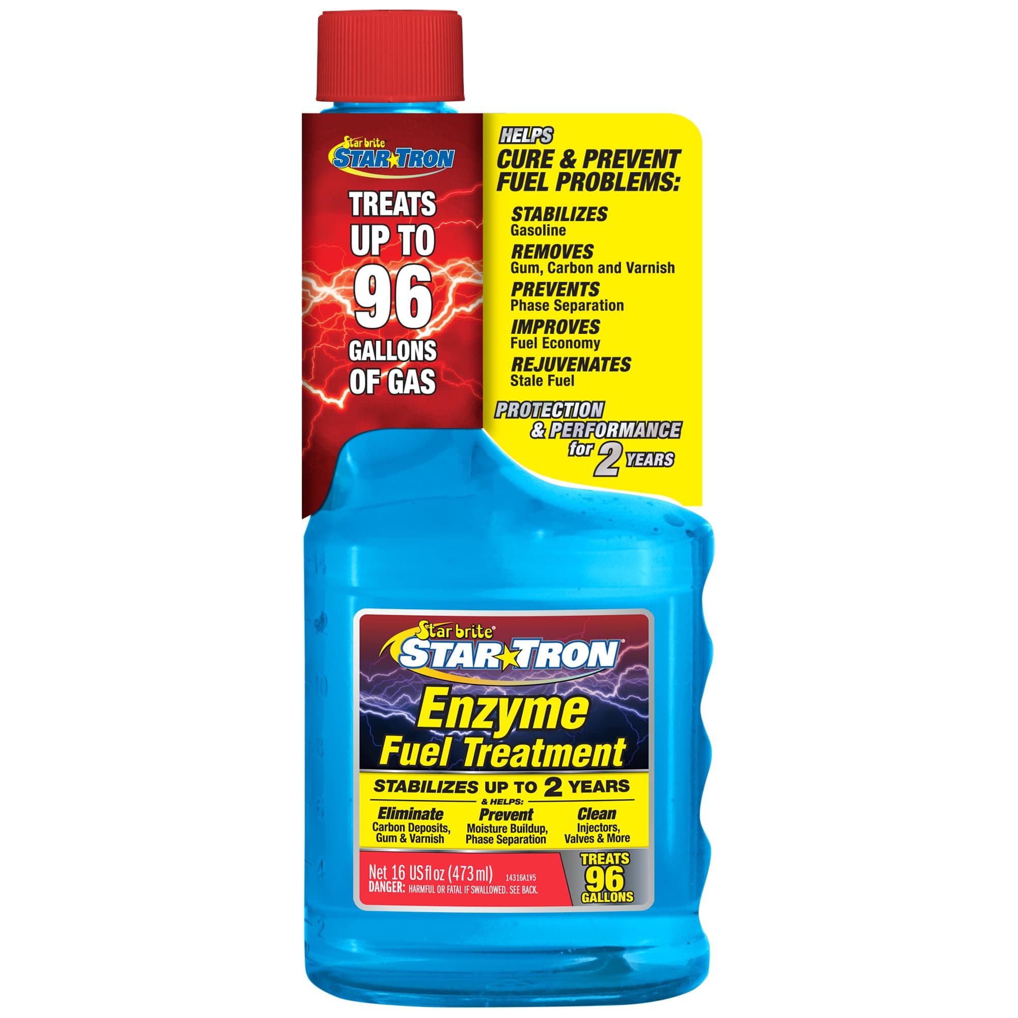 Star Tron Enzyme Fuel Treatment - Small Engine Formula – Gas Additive Rejuvenates & Stabilizes Old Gasoline - Cures & Prevents Ethanol Problems