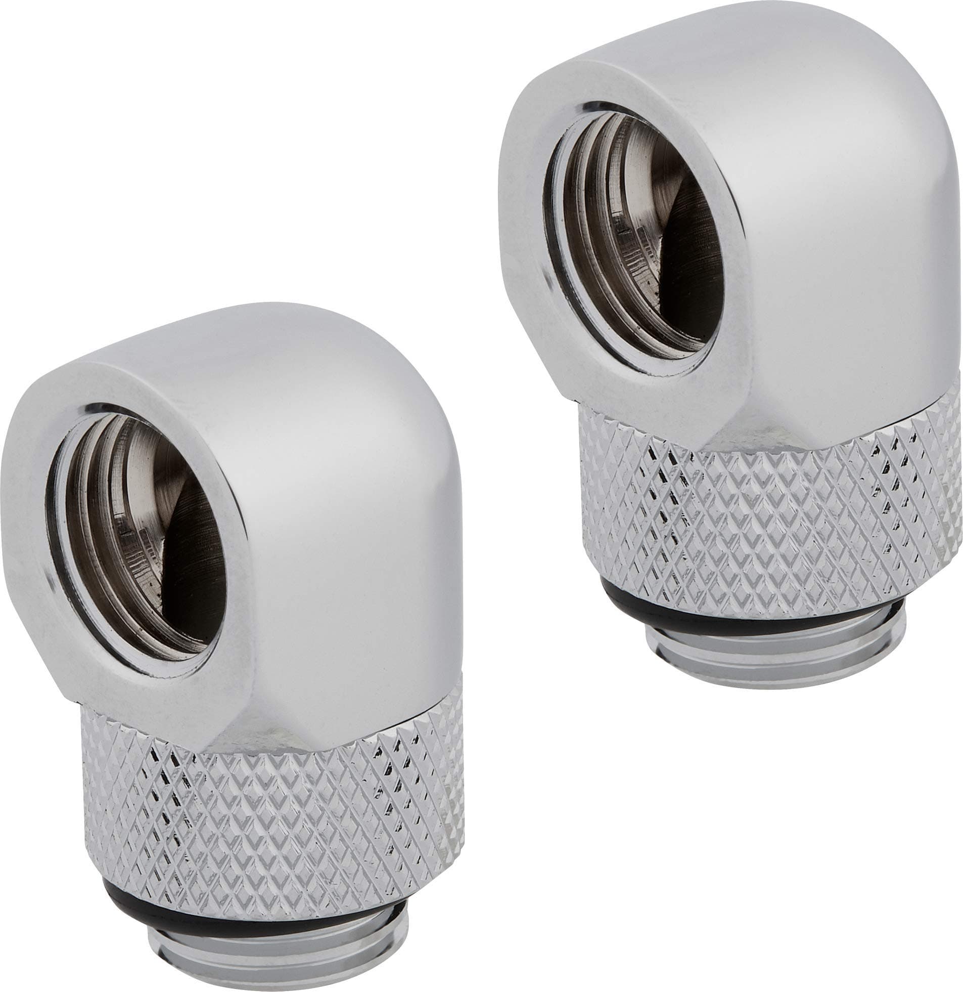 Corsair HYDRO X Series 90° Rotary Bits - Chrome (Pack of 2)