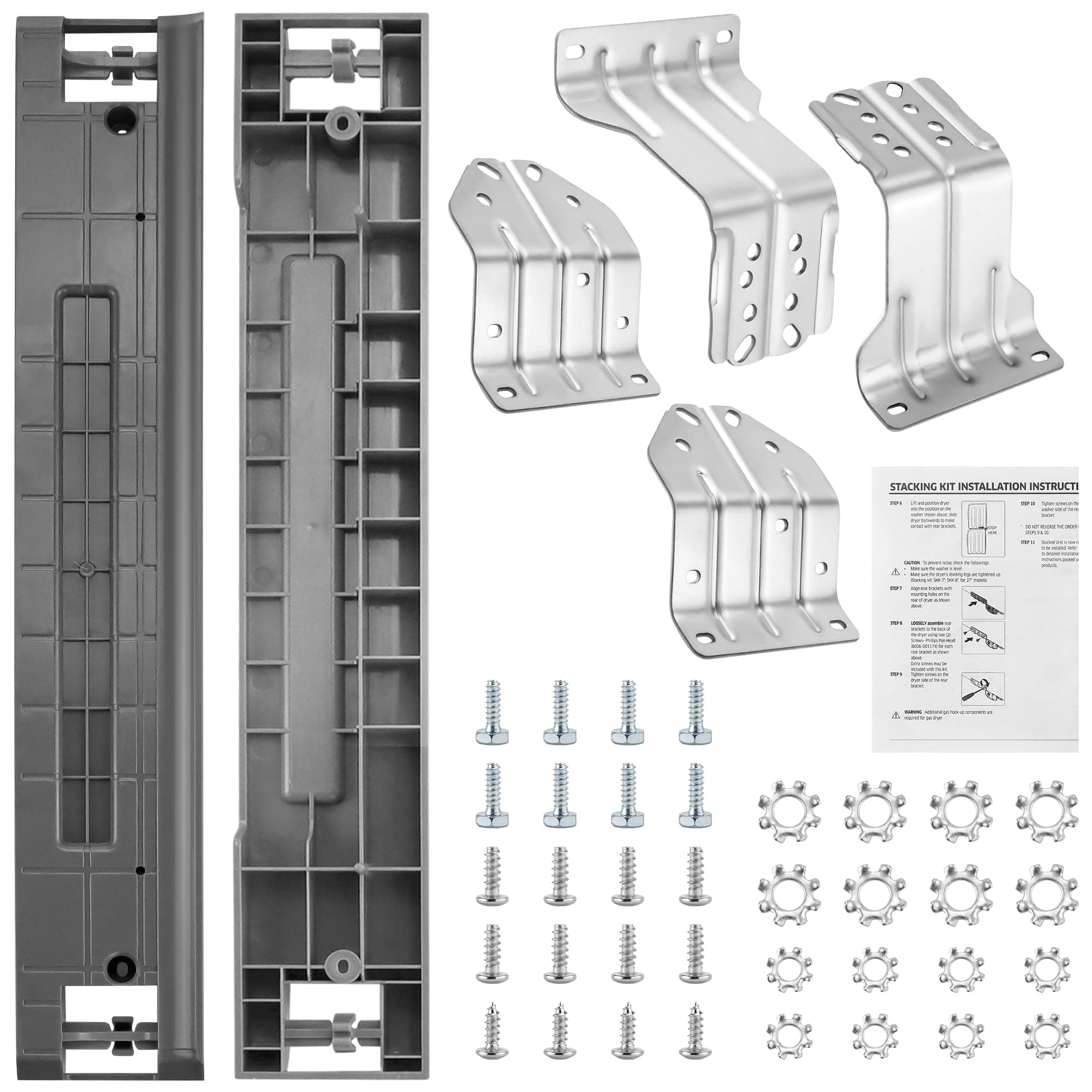 Upgraded SKK-8K Fit for Sam.sung Stacking Kit 27 Inch Wide Front Load Washer and Dryer, Replacement Parts SKK-7A SK-5A SK-5AXAA BY AMI PARTS
