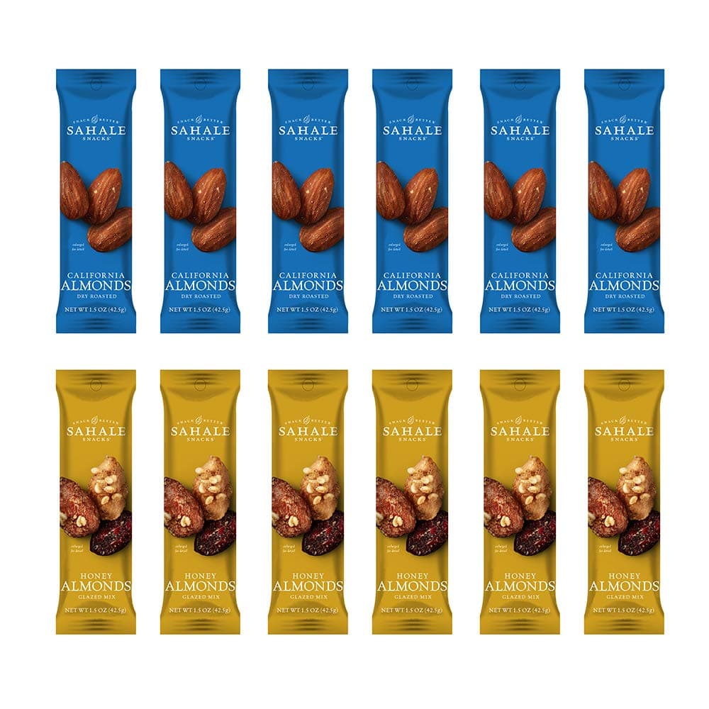 Sahale Snacks Almonds Variety Pack, 1.5 Ounces (Pack of 12)