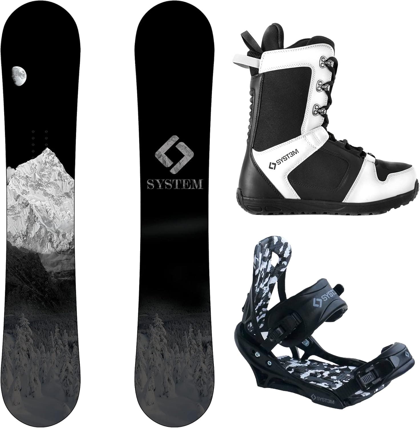 MTN and APX Complete Men's Snowboard Package