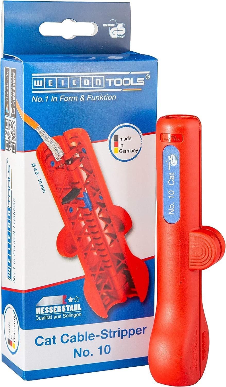 Tools Cat Cable-Stripper No.10, for Stripping Data Cables Cat 5, 6 & 7 and Network Cables