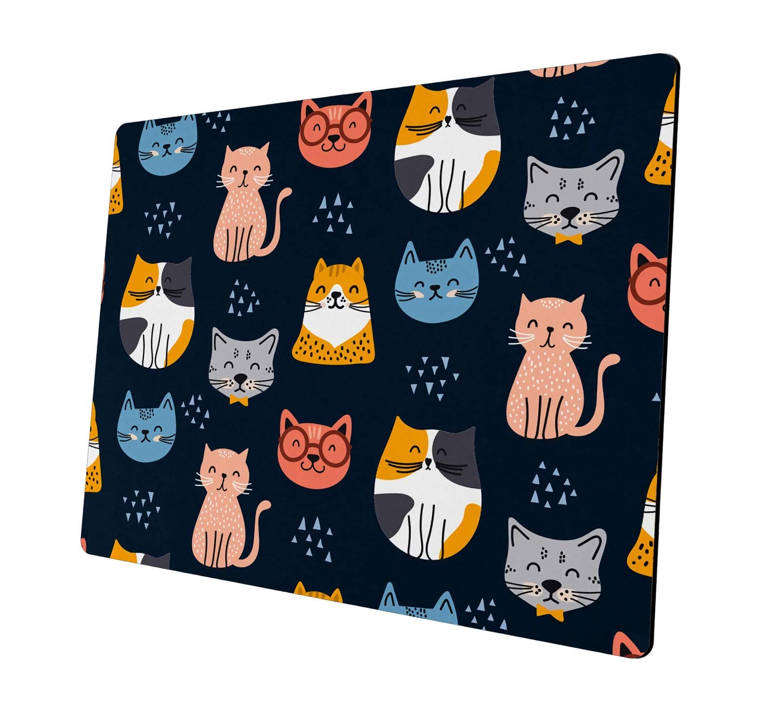 Cat Mouse Pad Cute Funny Gaming Mousepad Non Slip Rubber Square Small Mouse Pads for Wireless Mouse Laptop Computer Office Mouse Mat 9.5"x7.9" Work Desk Decor Accessories