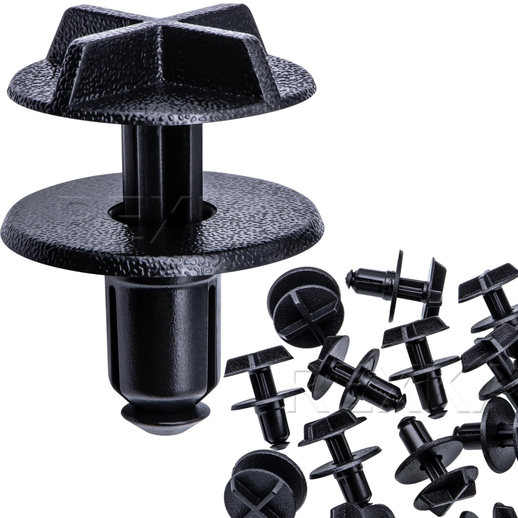 Rexka 25pcs Battery Cover Cowl Side Panel Retainer Clips for Land Rover LR024316 Defender 90 110 130 Discovery Range Rover Evoque Jaguar XR81294, GM Sight Shield Retainer 10382313 CTS Solstice STS