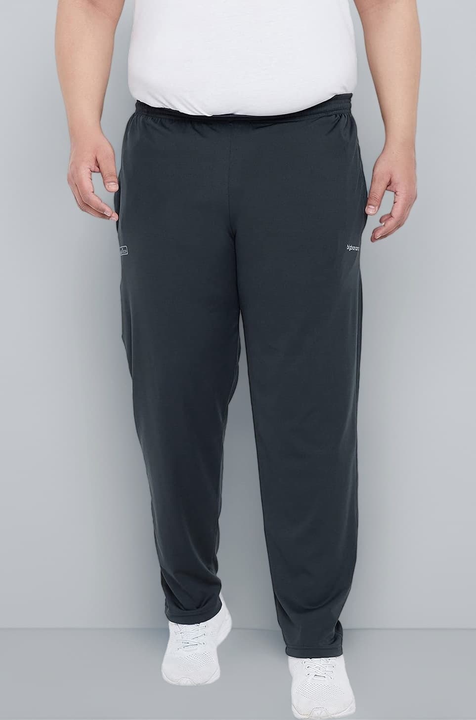 Bigbanana Plus Size Men's Solid Trackpant