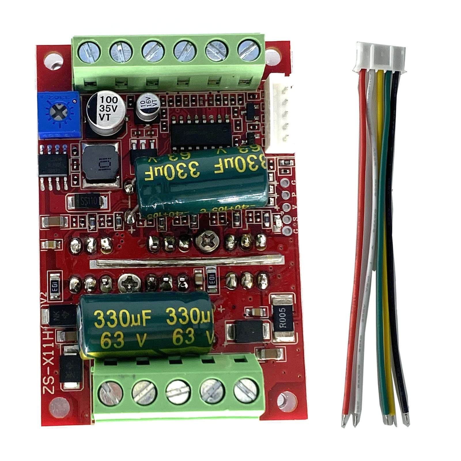 DC 6-60V 400W BLDC Three Phase DC Brushless PWM Hall Electric Motor Controller Driver Board