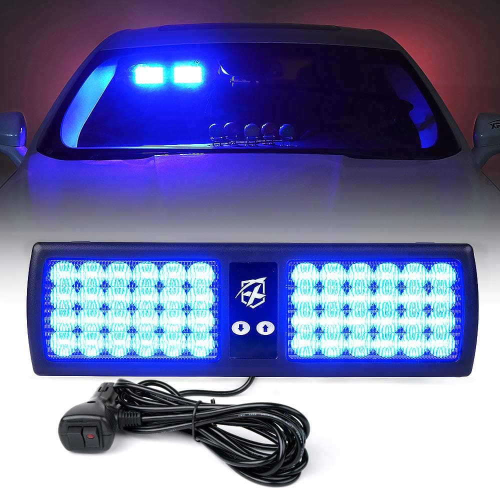 Xprite 48LED Visor Strobe Lights