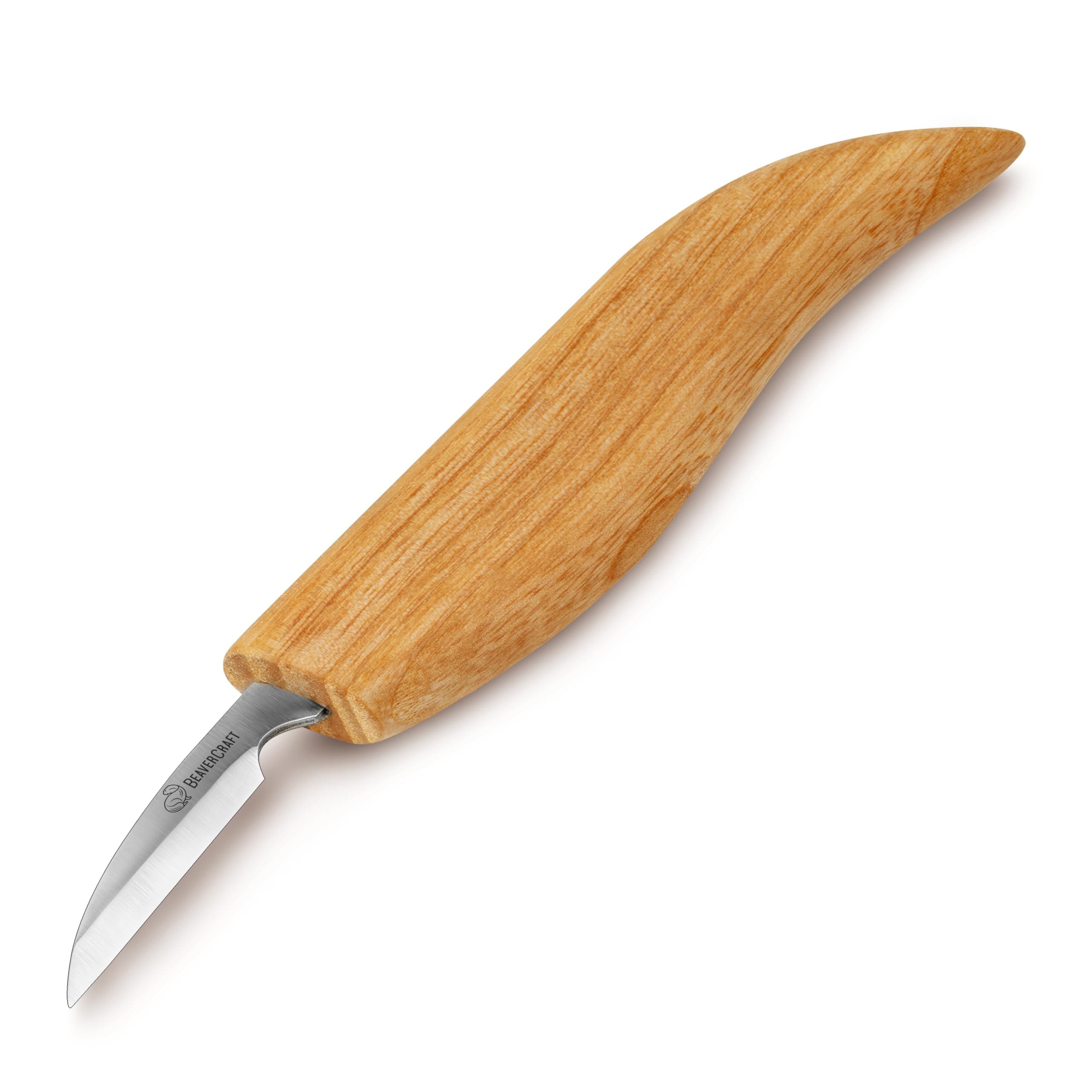Wood Chip Carving Chisel C8 4.5 cm Sloyd Whittling Gouge for Detail - Wood Carving Tools for Beginners and Kids
