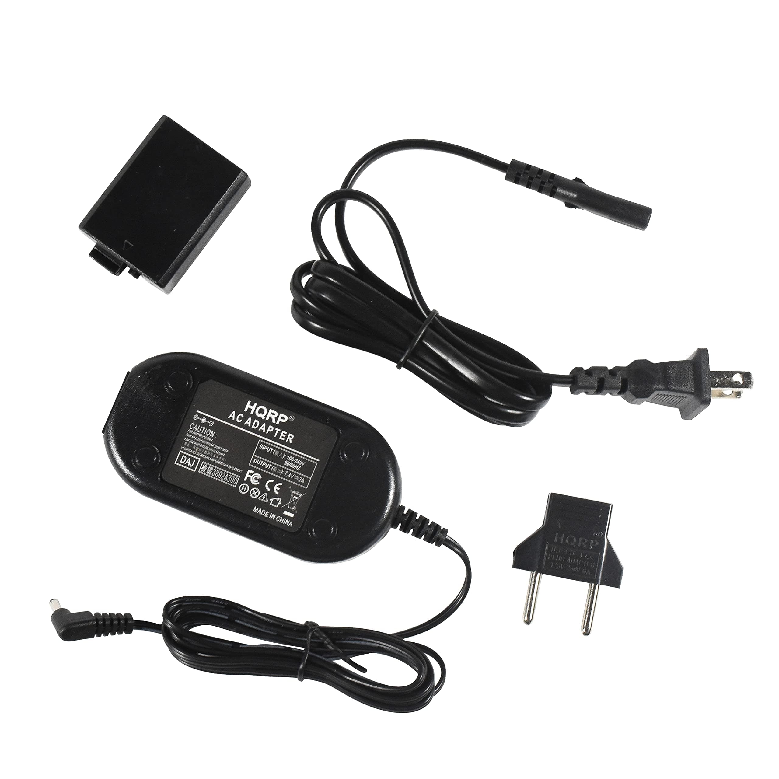 HQRP Kit AC Power Adapter Compatible with Canon ACK-E5 / ACKE5, EOS Rebel T1i, Rebel XSi, Rebel XS, EOS 450D, 500D, 1000D Digital SLR Camera