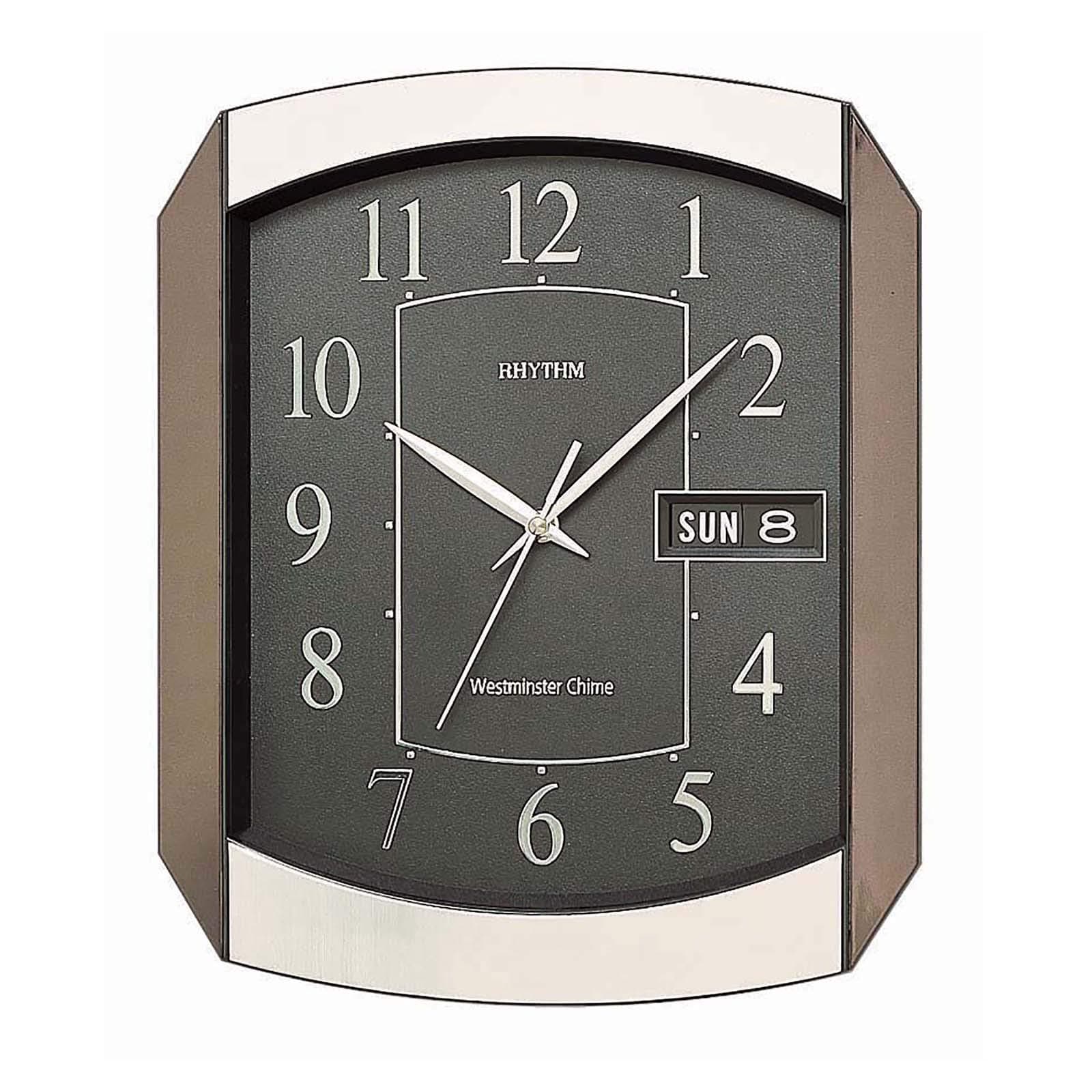 Rhythm CFH102NR02 Westminster Chime and Strike Value Added Wall Clock IN size of (28.8x34.8x5.3) cm
