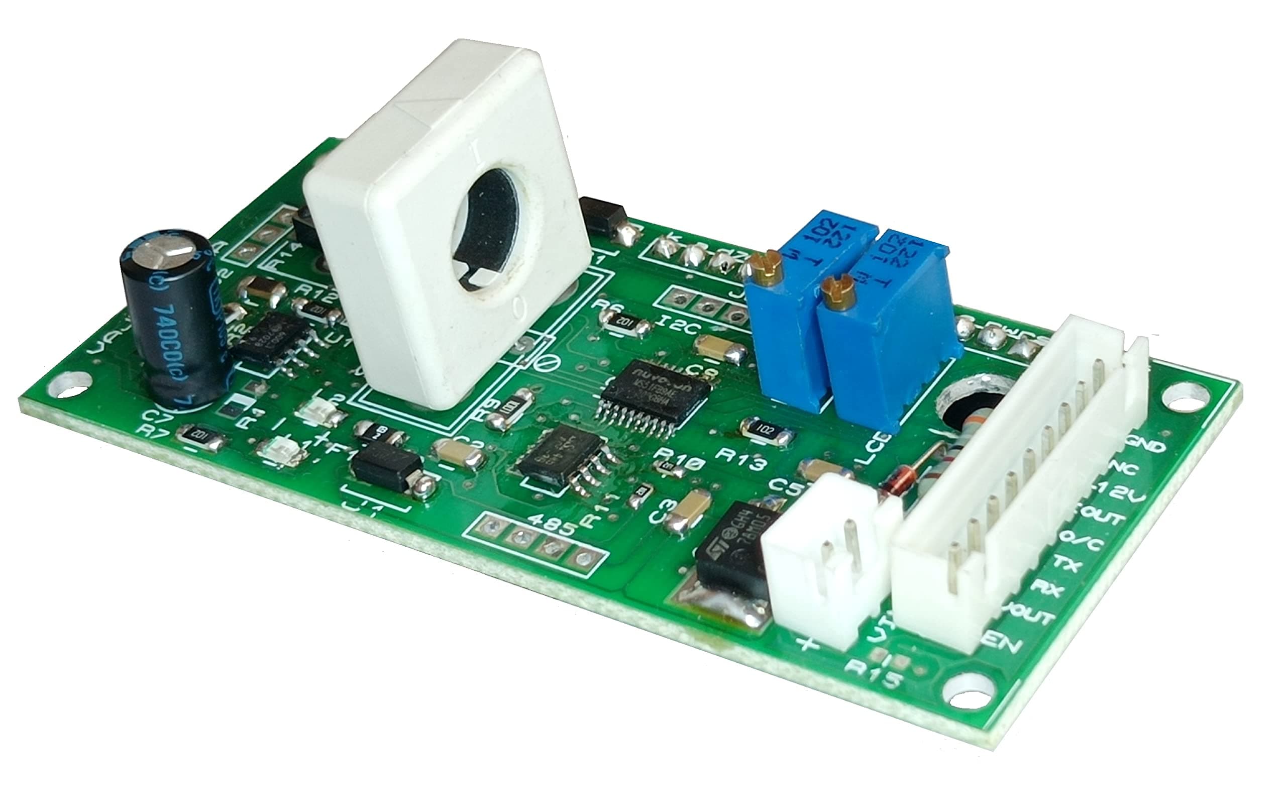 Vajravegha Voltage Current Energy Sensor Module 100V 100A DC with Watt hour Ampere hour Serial UART Communication Over Current Detection MODBUS Compatible No Shunt Required