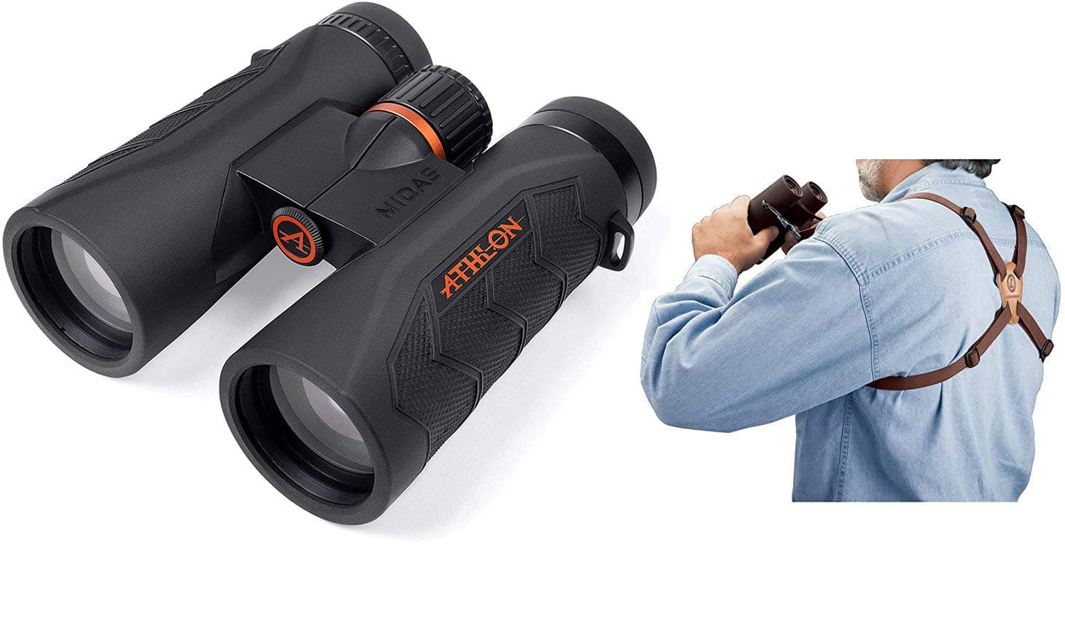 Athlon Optics Midas G2 UHD Binocular - 8x42 w/Harness Strap