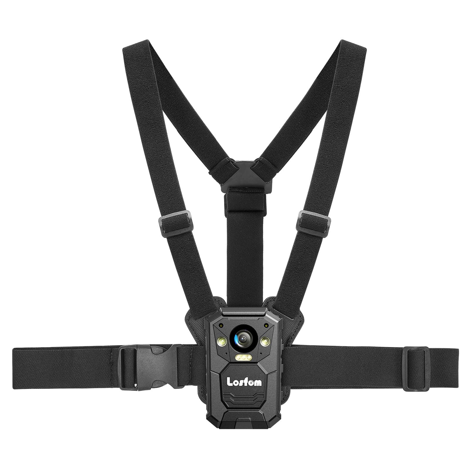 Body Camera Vest Mount,Adjustable Chest Strap Belt for All Brand Body Worn Camera,Dual Shoulder Body Cam Mount for Police,Sports,Hiking