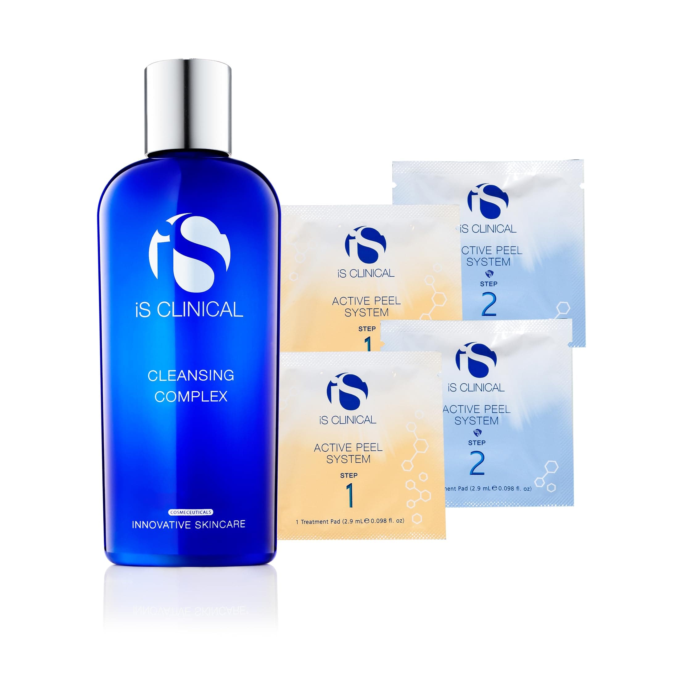 iS CLINICAL Cleansing Complex, 3in1 Gentle deep pore cleanser Face Wash and Makeup remover, Helps acne-prone skin, 6 Fl Oz with Active Peel Sample