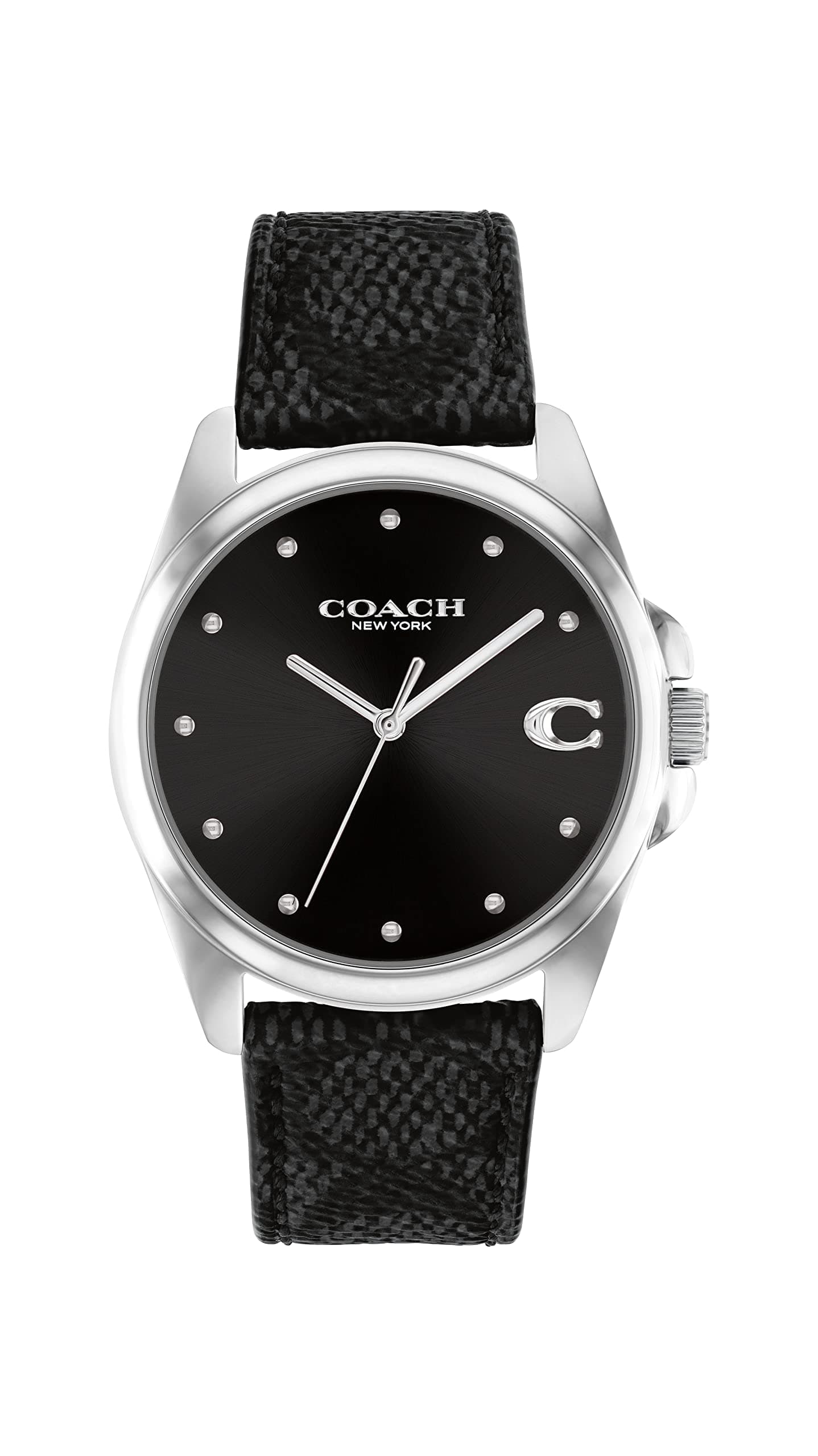 Women's Black Dial Black Pvc Watch - 14504112