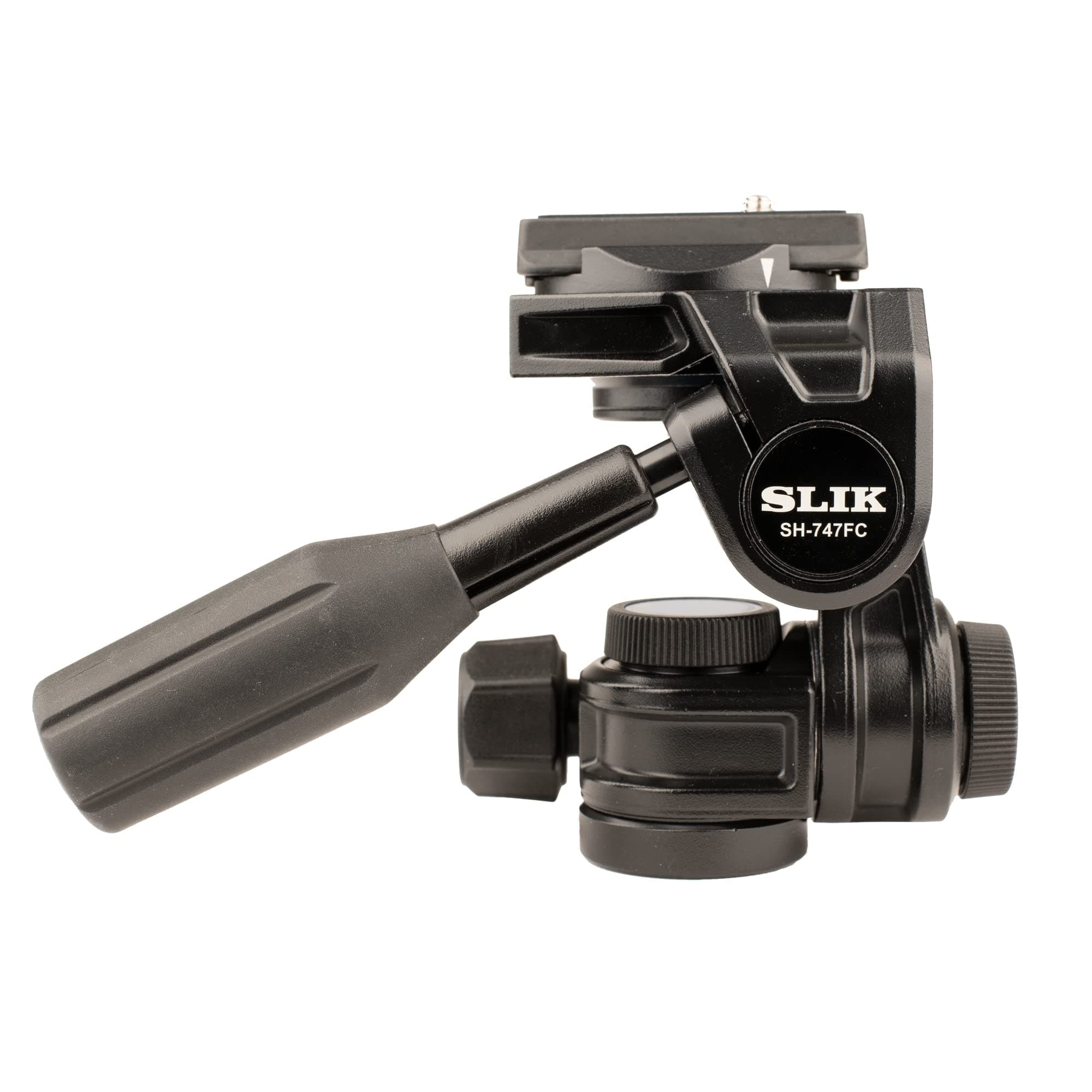 SlikSH-747FC 3-Way Pan Head w/Friction Control and Arca-Type Quick Release Plate-747FC 3-Way Pan Head w/Friction Control and Arca-Type Quick Release Plate, Black (618-840)