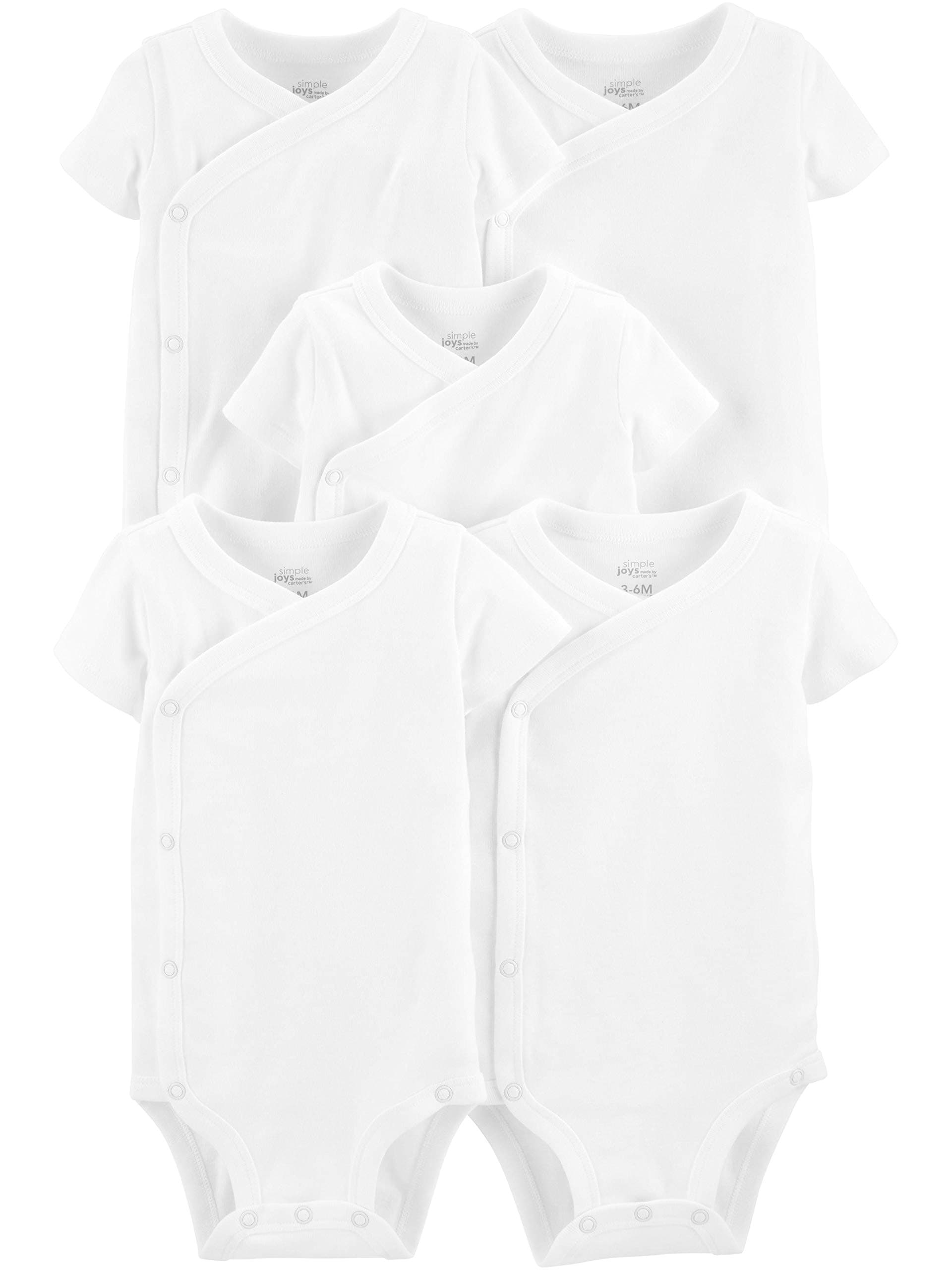 Simple Joys by Carter'sunisex-baby 5-pack Side Snap Short-sleeve BodysuitOEKO-TEX STANDARD 100