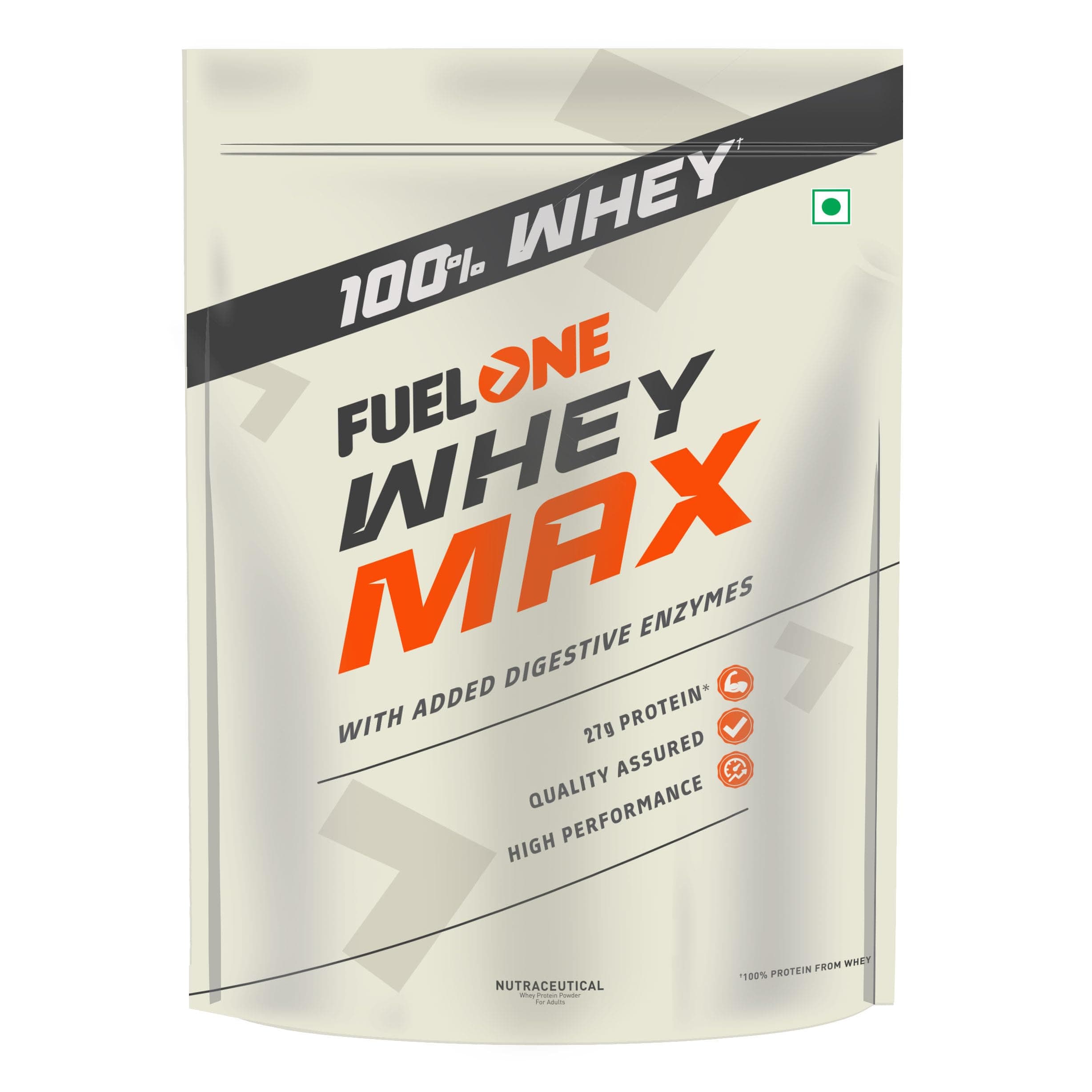 Whey Max (Chocolate, 1kg / 2.2lbs) | Whey Protein Concentrate & Whey Protein Isolate | 27g Protein