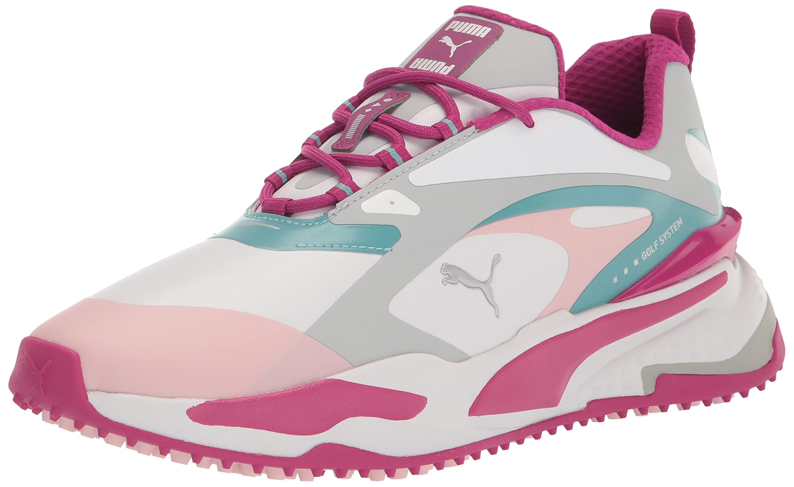 Women's Gs-fast Golf Shoe, Puma White Chalk Pink Porcelain, 3.5 UK