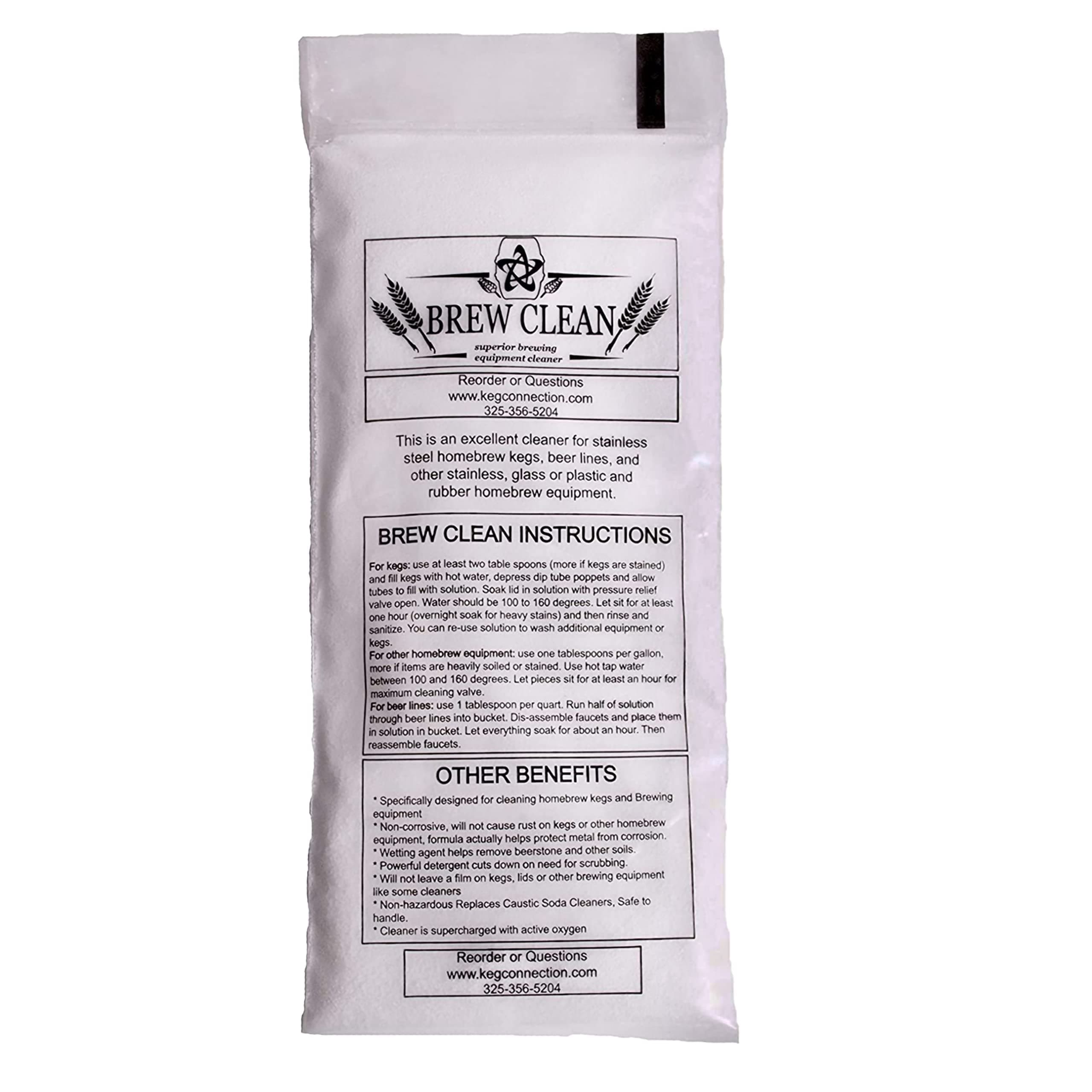 Kegerator Beer Line Cleaning Solution, 1 pound of Brew Clean