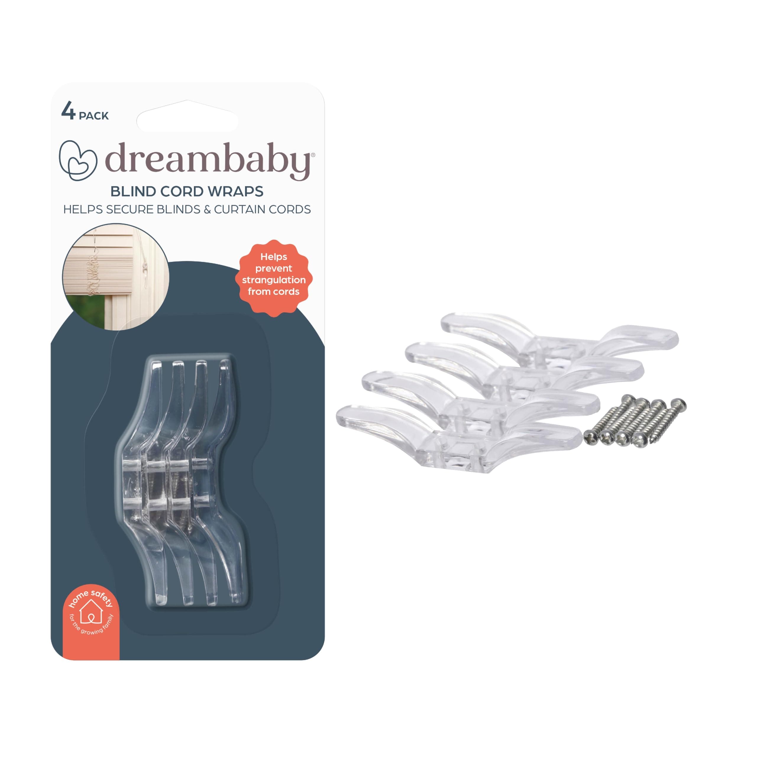 Dreambaby Blind Cord Safety Wraps for Dangling Window Cords String Keeper - Model L865