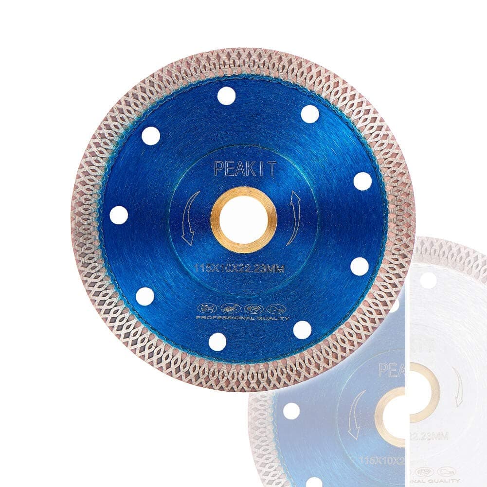 Tile Cutter Blade 4.5 Inch Porcelain Diamond Blade Ceramic Cutting Disc Wheel for Angle Grinder, Reversible Color