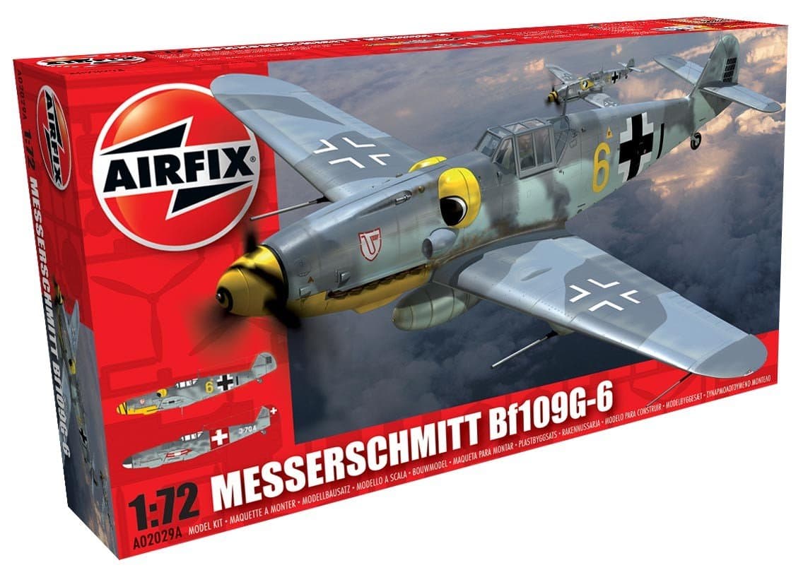 Airfix A02029A 1:72 Scale Messerschmitt BF109G-6 Model Kit
