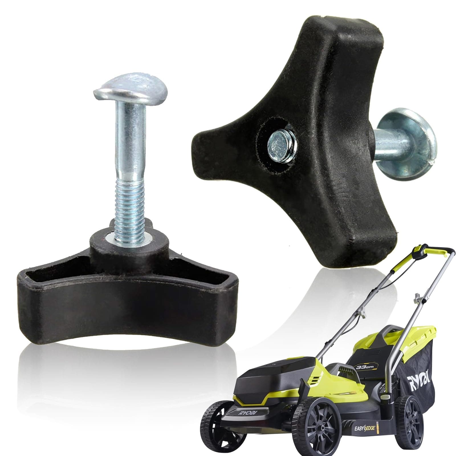 Universal Lawnmowers Handle Wing Nut And Bolt, Triangle Knob Handle Screw Kit, Mountfield Lawnmower Spare Parts Mountfield Mower Spares Mower And Outdoor Power Tools Replacement Parts